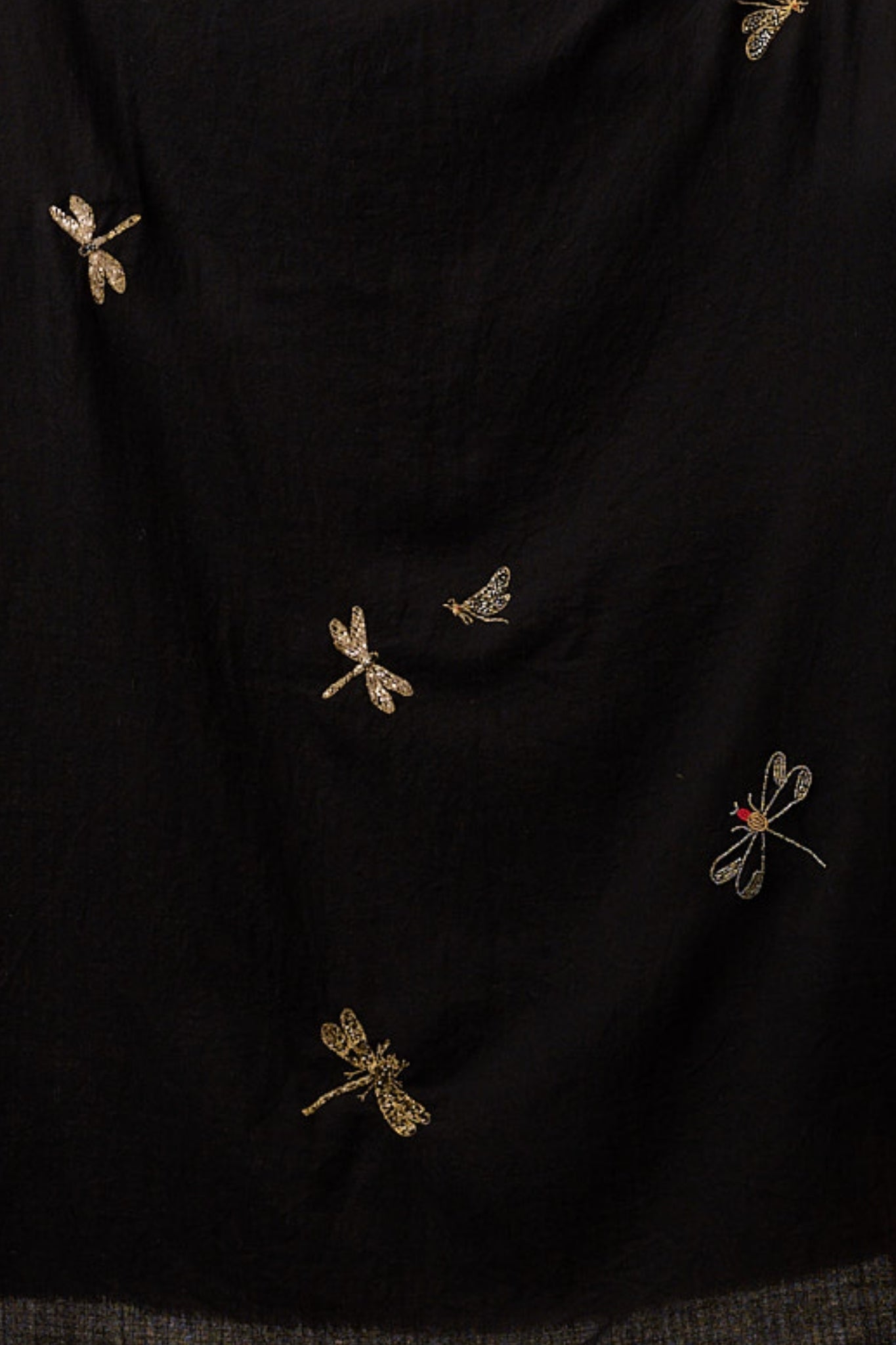 Taroob Valley Of Dragonflies Embroidered Scarf