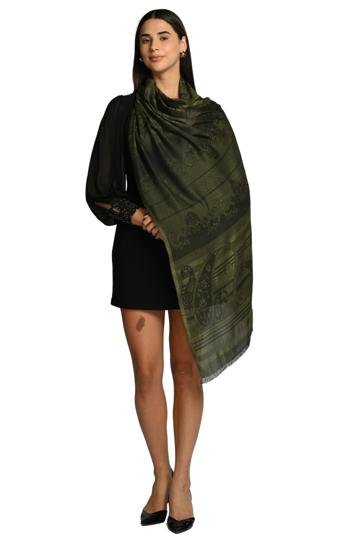 Taroob Signature Jamawar Silk Stole