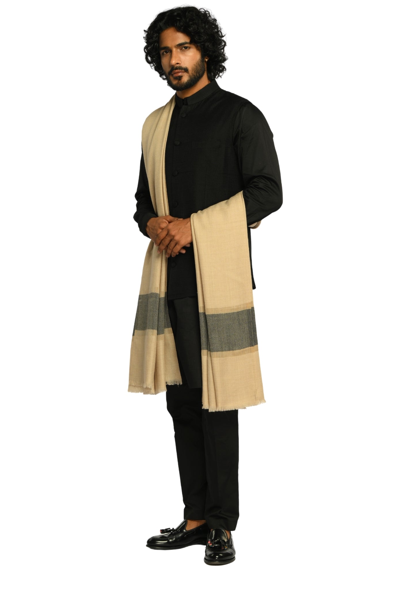 Taroob Vintage Zari Border Wool Dusala