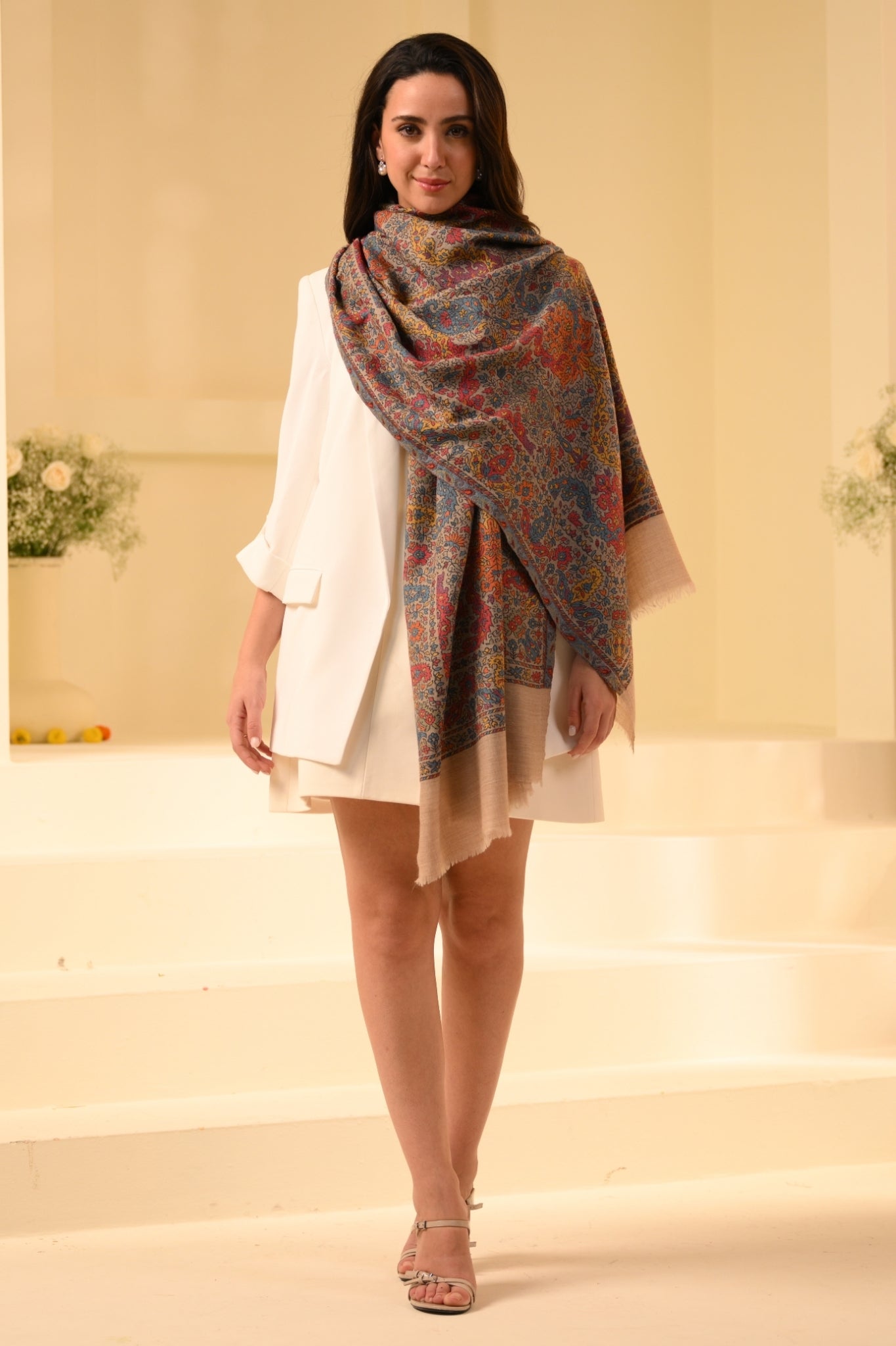 Taroob Traditional Kaani Wool Stole