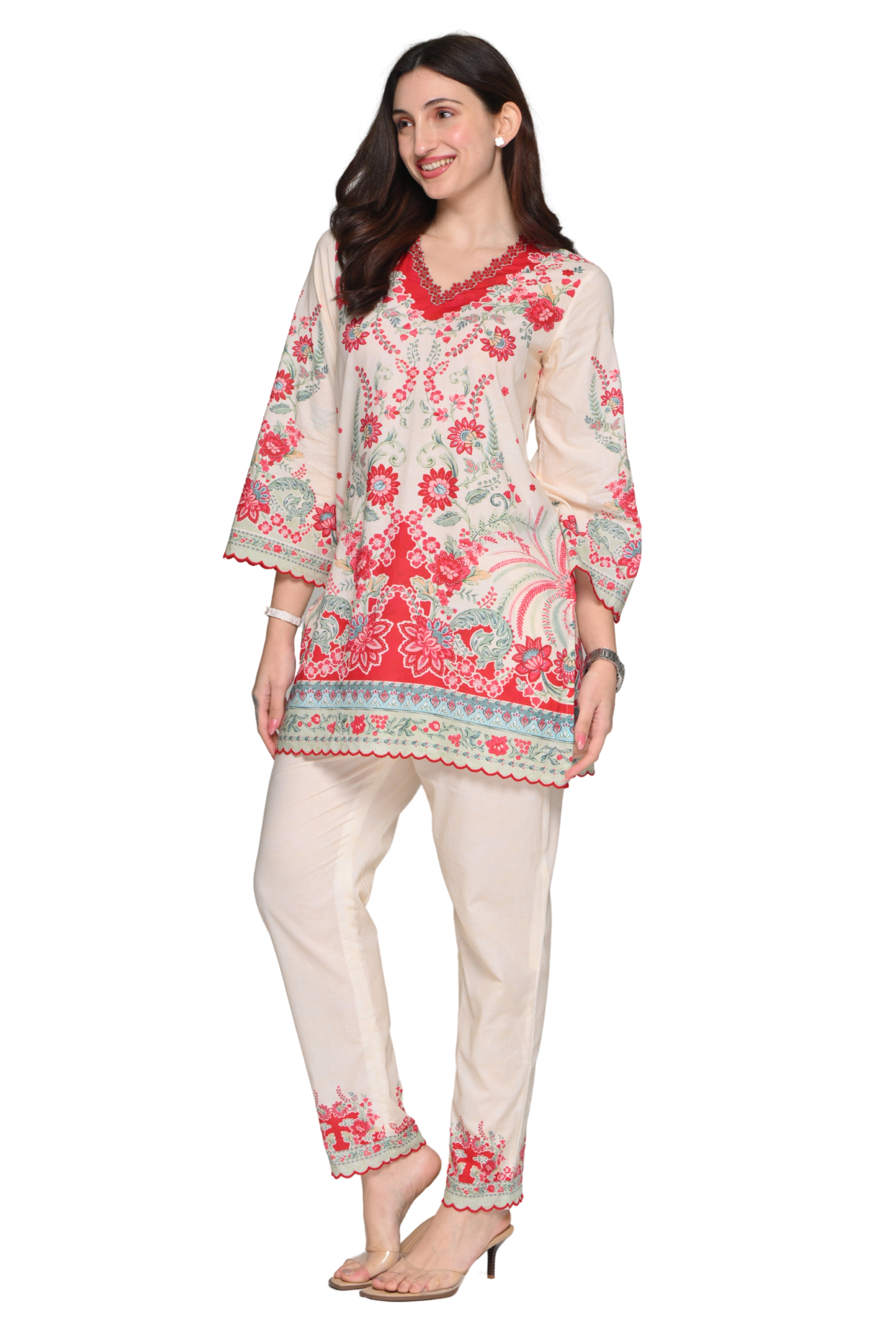 Taroob Fleur d’Âme Cotton Kurta Set