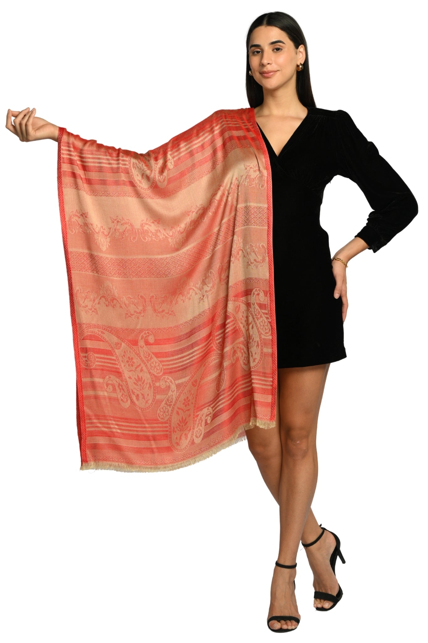 Taroob Signature Jamawar Silk Stole