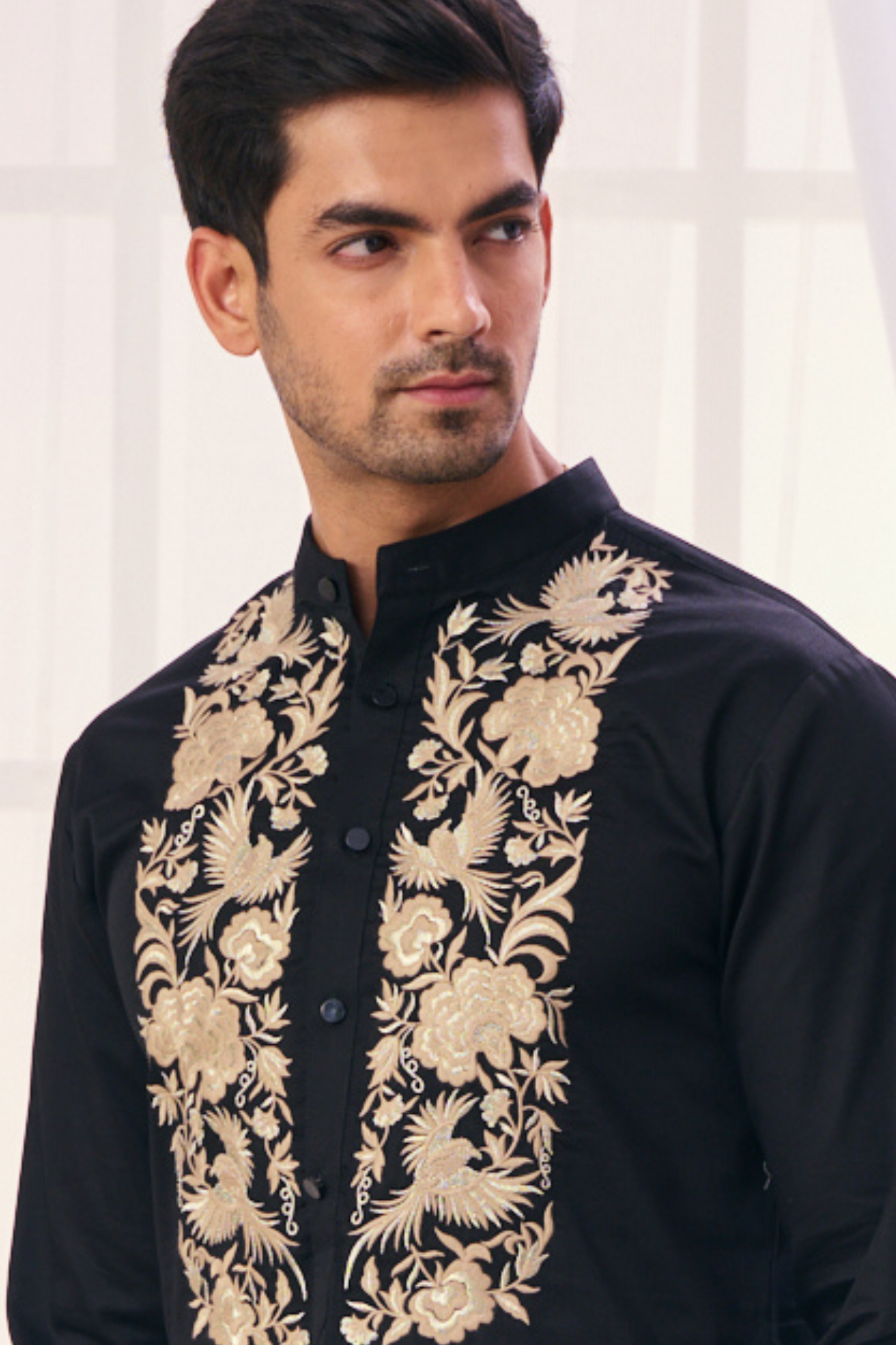 Taroob Embroidered Zari Work Kurta Pajama Set