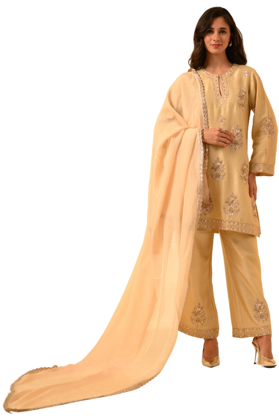 Taroob Royal Zardozi Hand Embellished Kurta Set
