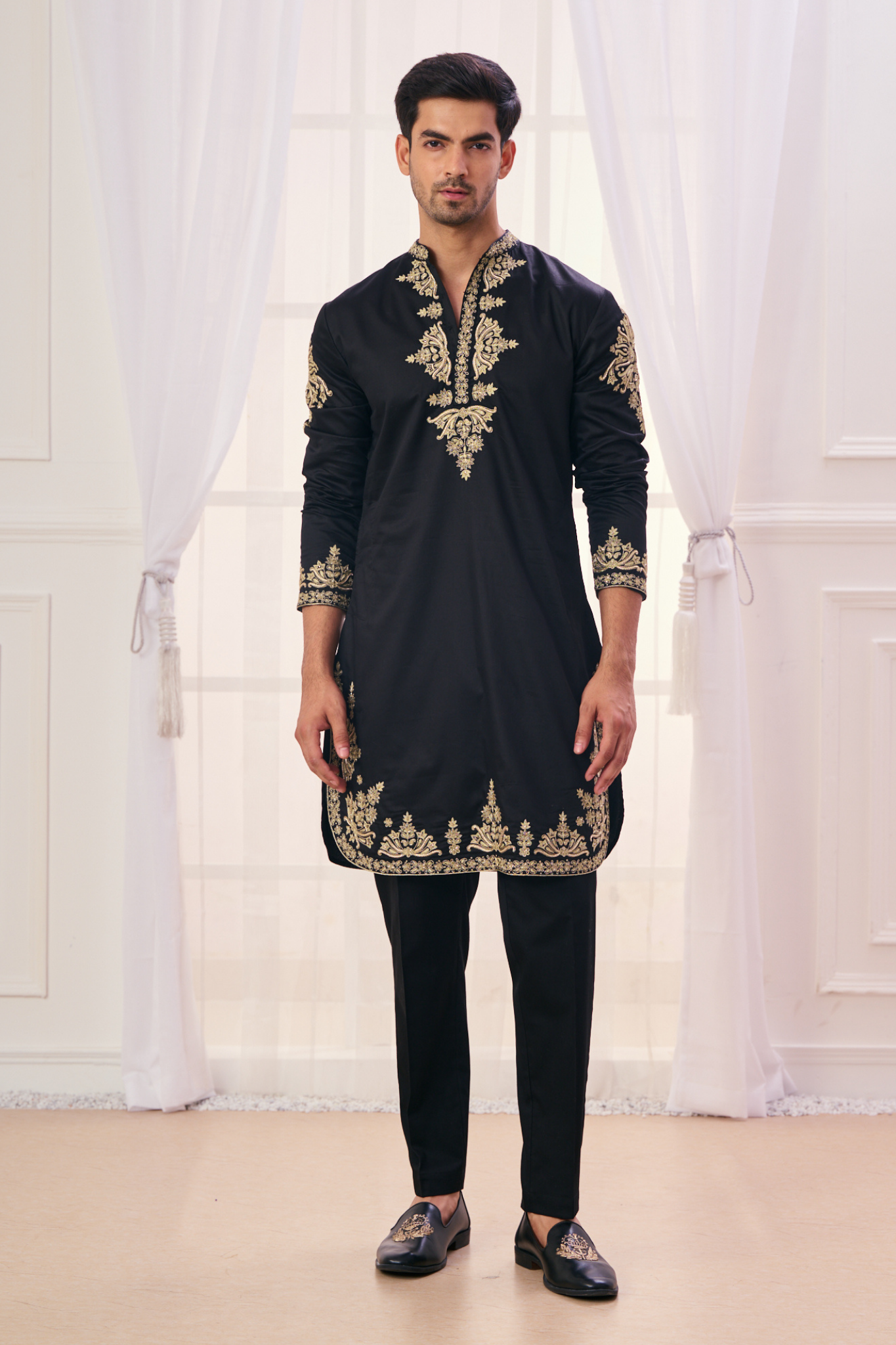 Taroob Hand Embroidered Zardozi Kurta Pajama Set
