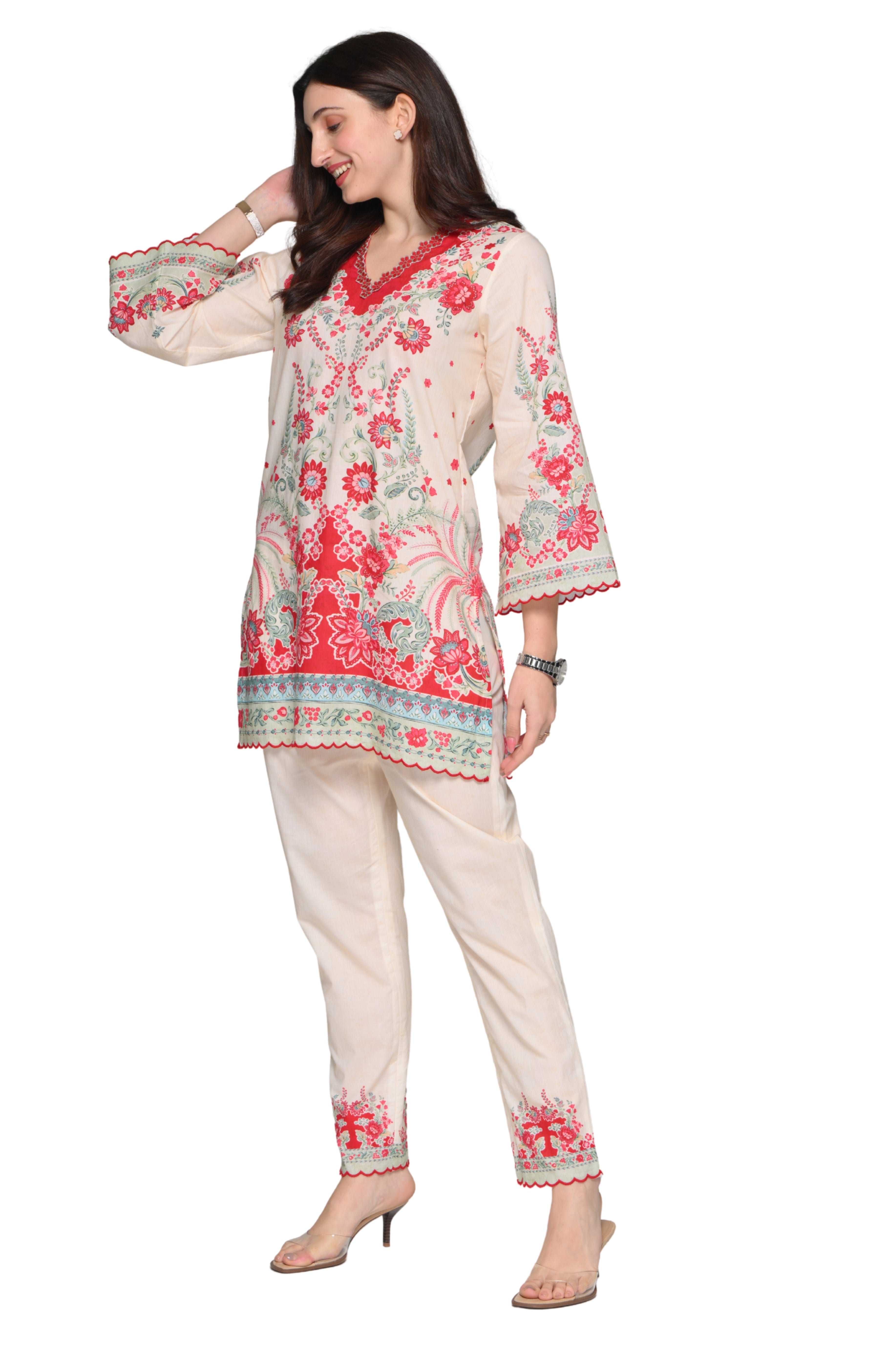 Taroob Fleur d’Âme Cotton Kurta Set