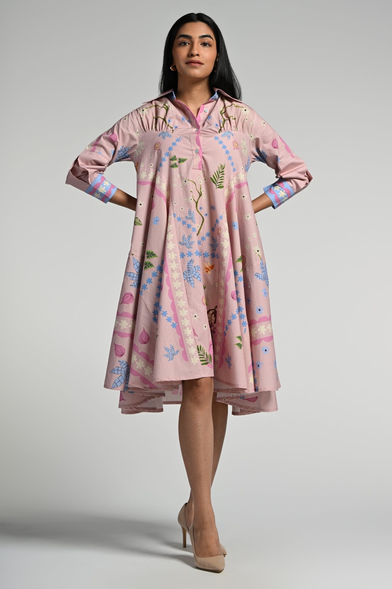 Jungle Daydream Midi Dress – Women's Kaftans & Dresses – Styling view | Taroob
