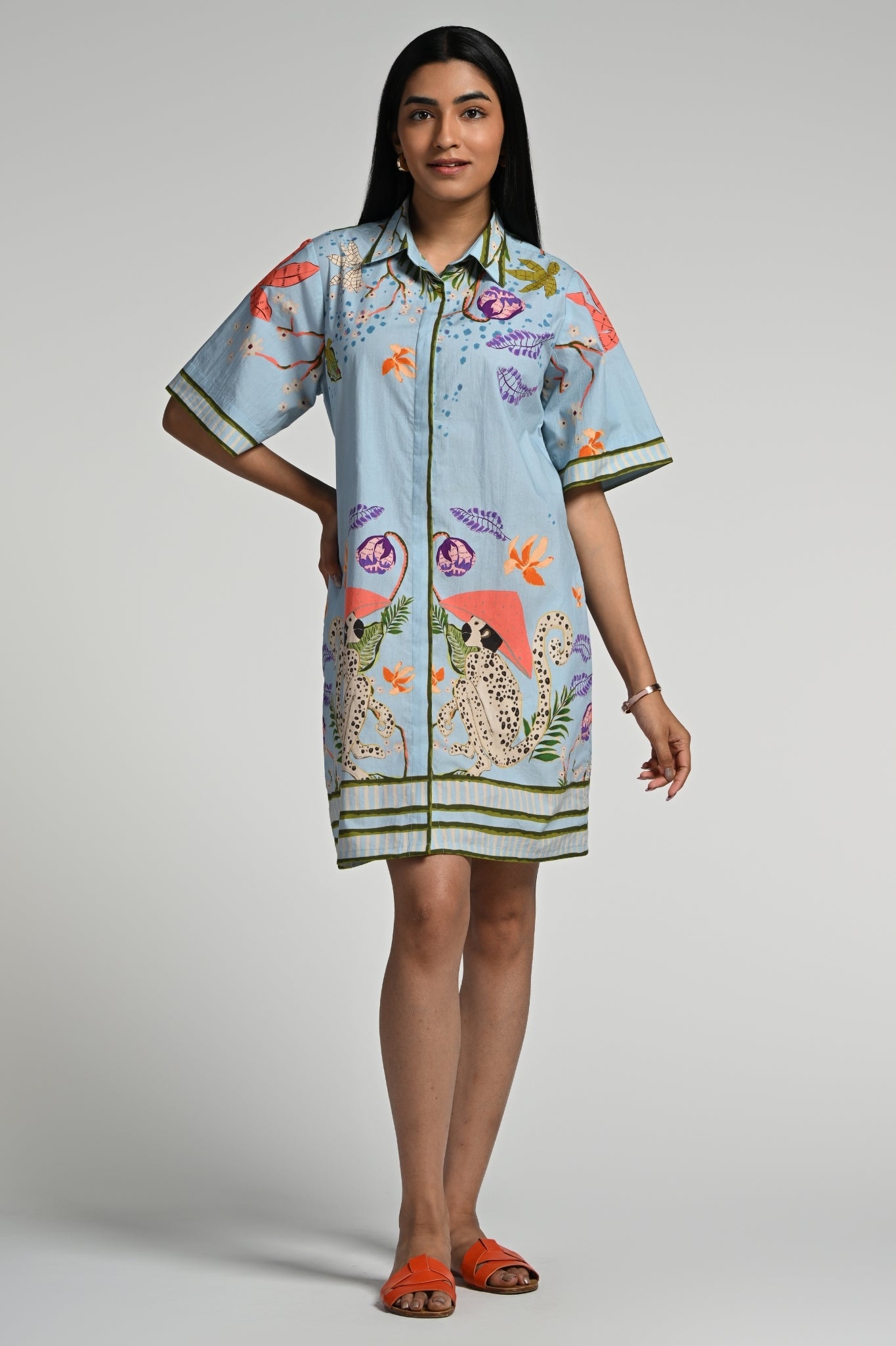 Taroob Monkey Pop Cotton Dress