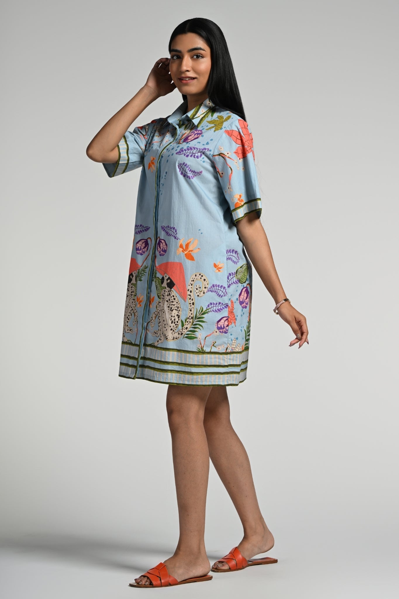 Taroob Monkey Pop Cotton Dress