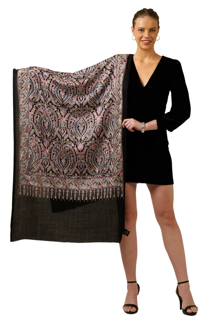 Taroob Gift Set of Unisex Aari Embroidered Stole for Him or Her