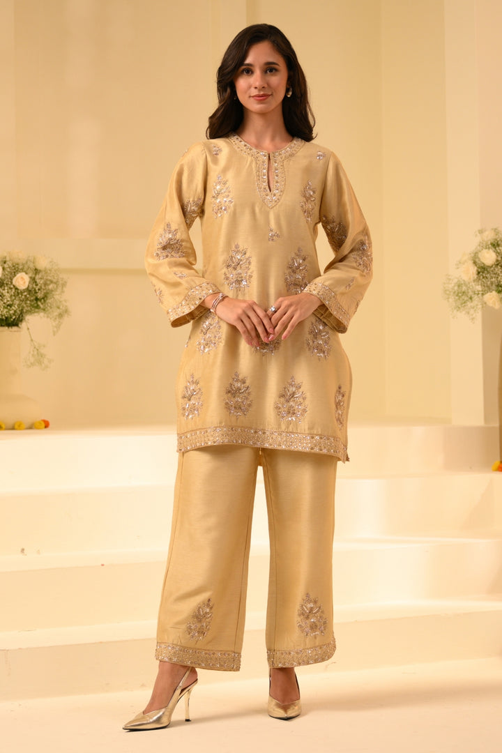 Taroob Royal Zardozi Hand Embellished Kurta Set