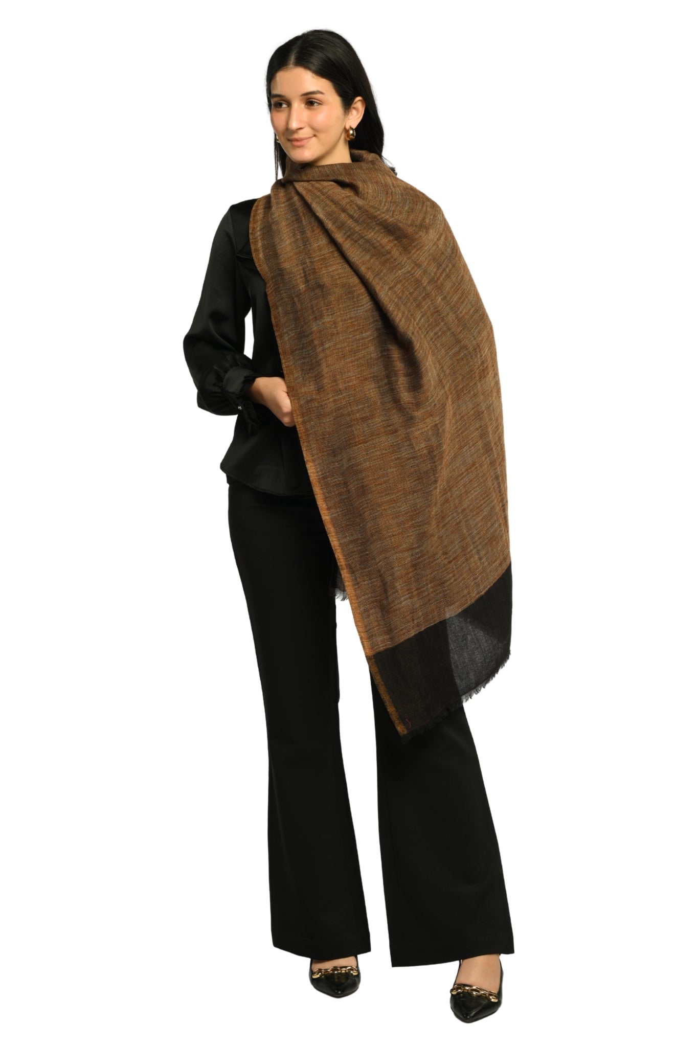 Taroob Wool Metallic Whisper Stole
