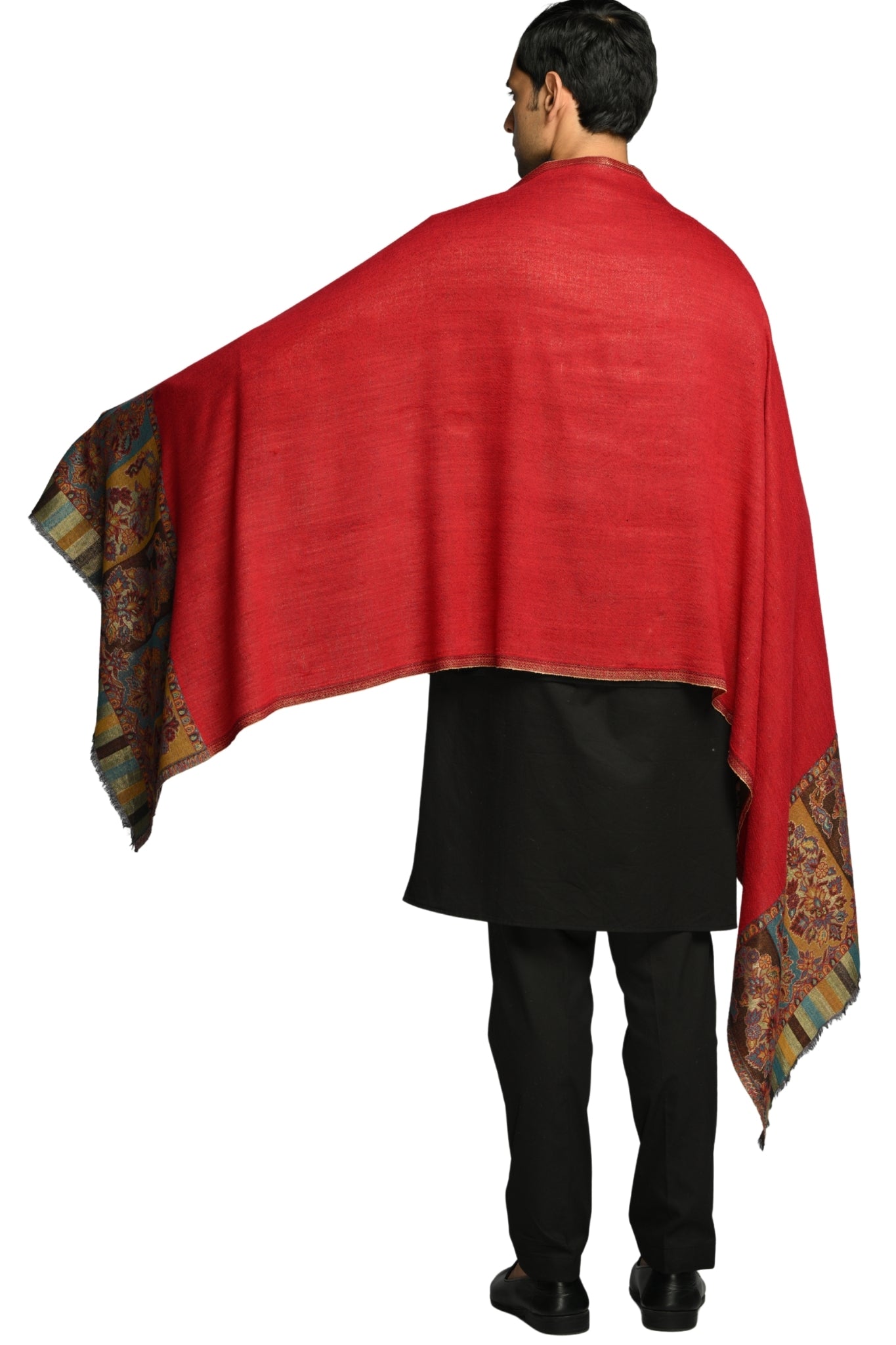 Taroob Border Kashmiri Resham Stole