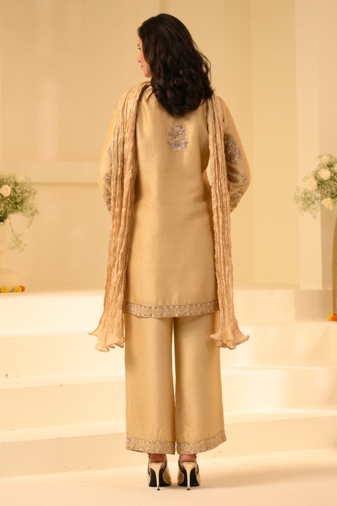 Taroob Royal Zardozi Hand Embellished Kurta Set