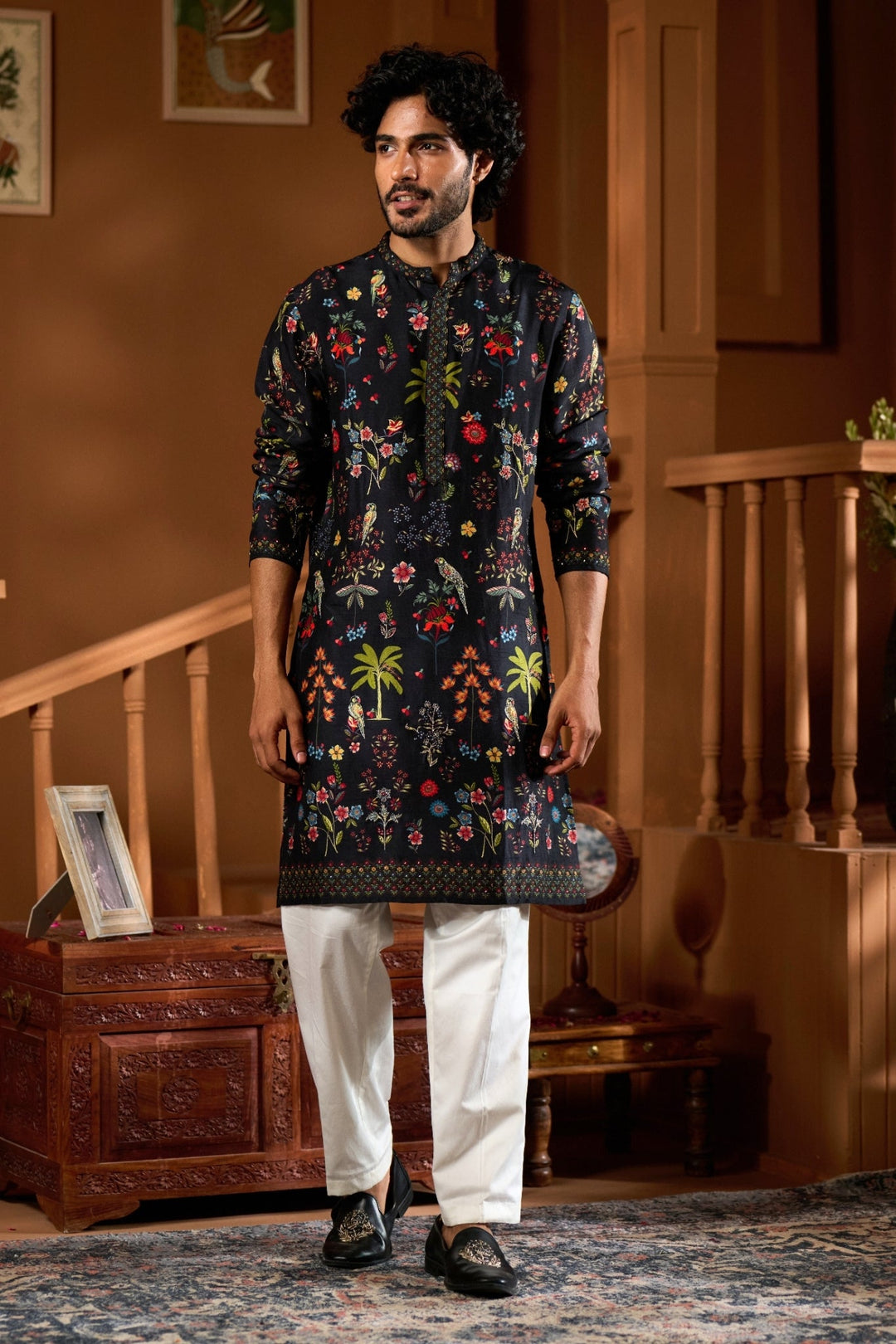 Taroob Gulsitar Embroidered Kurta Pajama Set