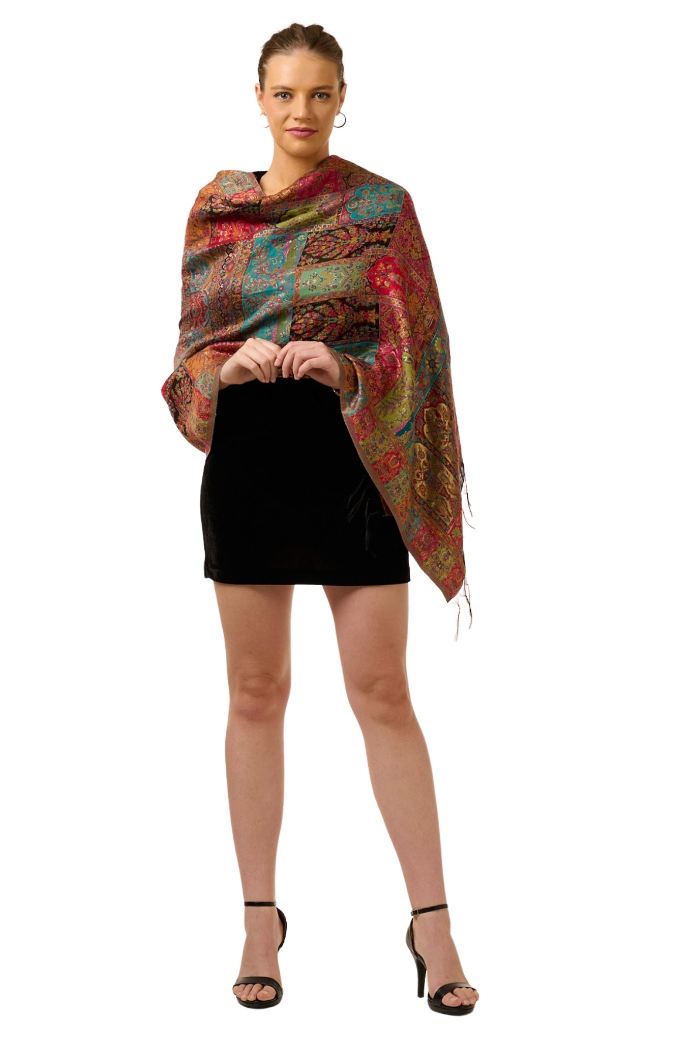 Taroob Kashmiri Silk Kaani Stole