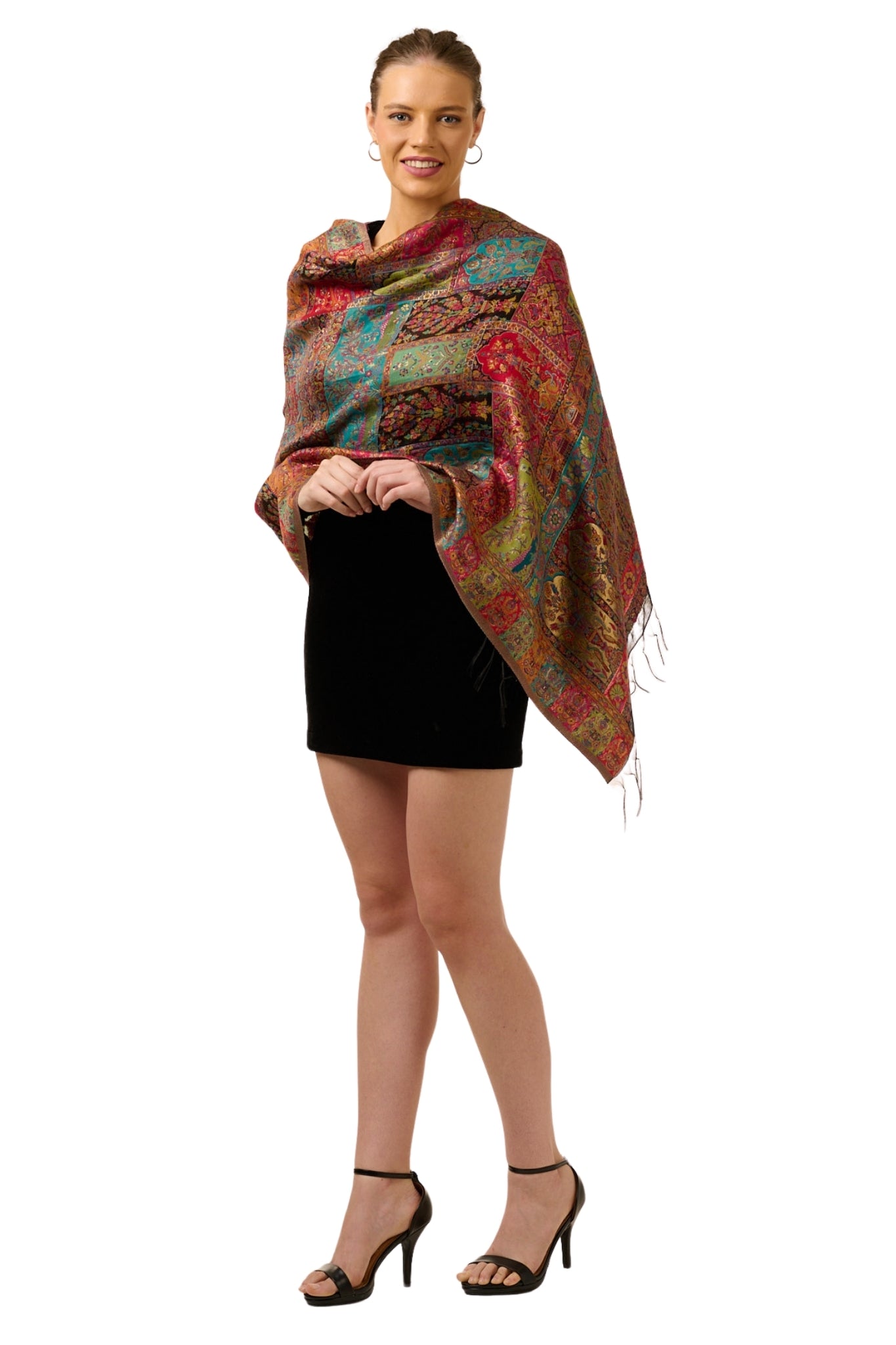 Taroob Kashmiri Silk Kaani Stole