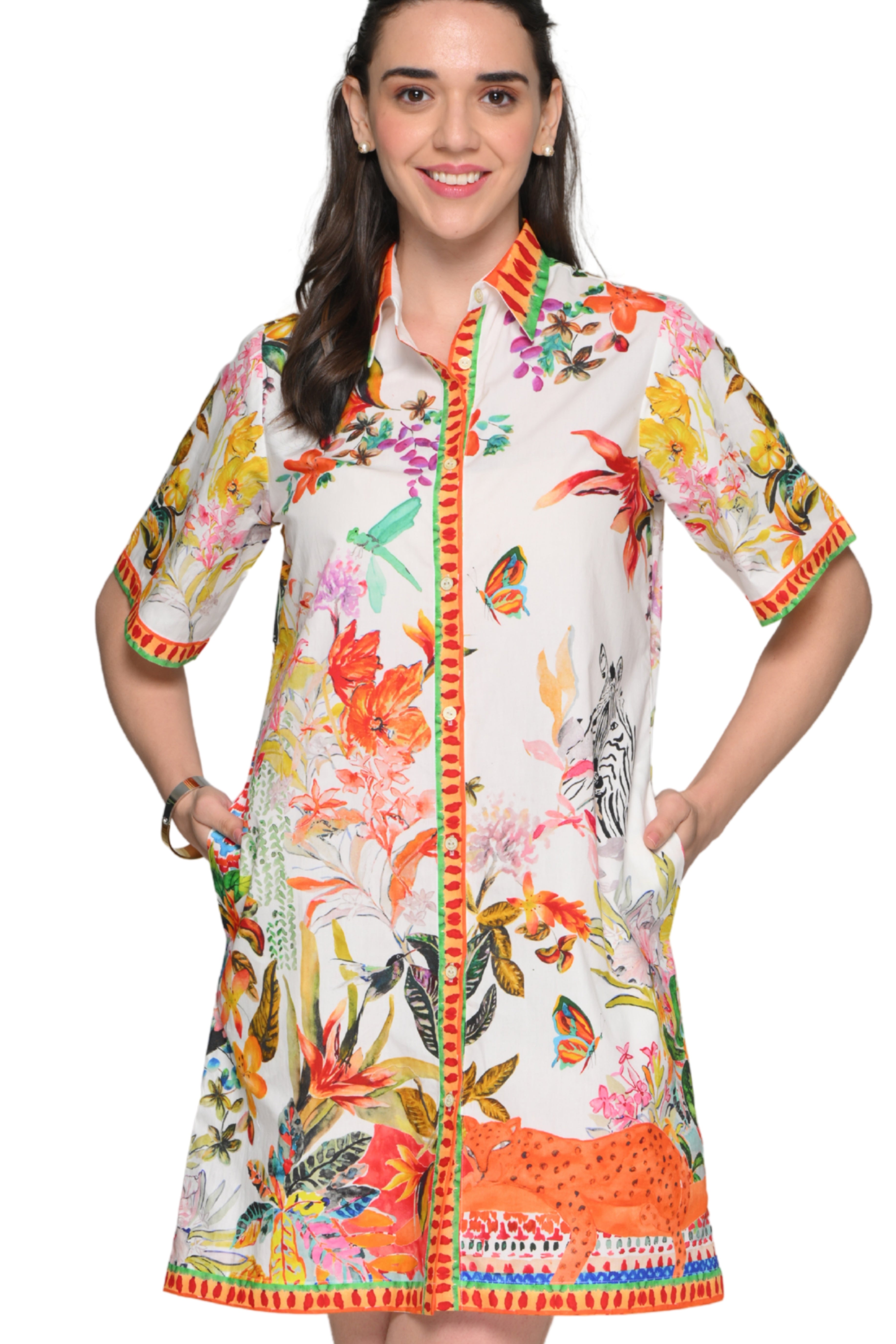 Taroob Enchanted Savannah Midi Dress