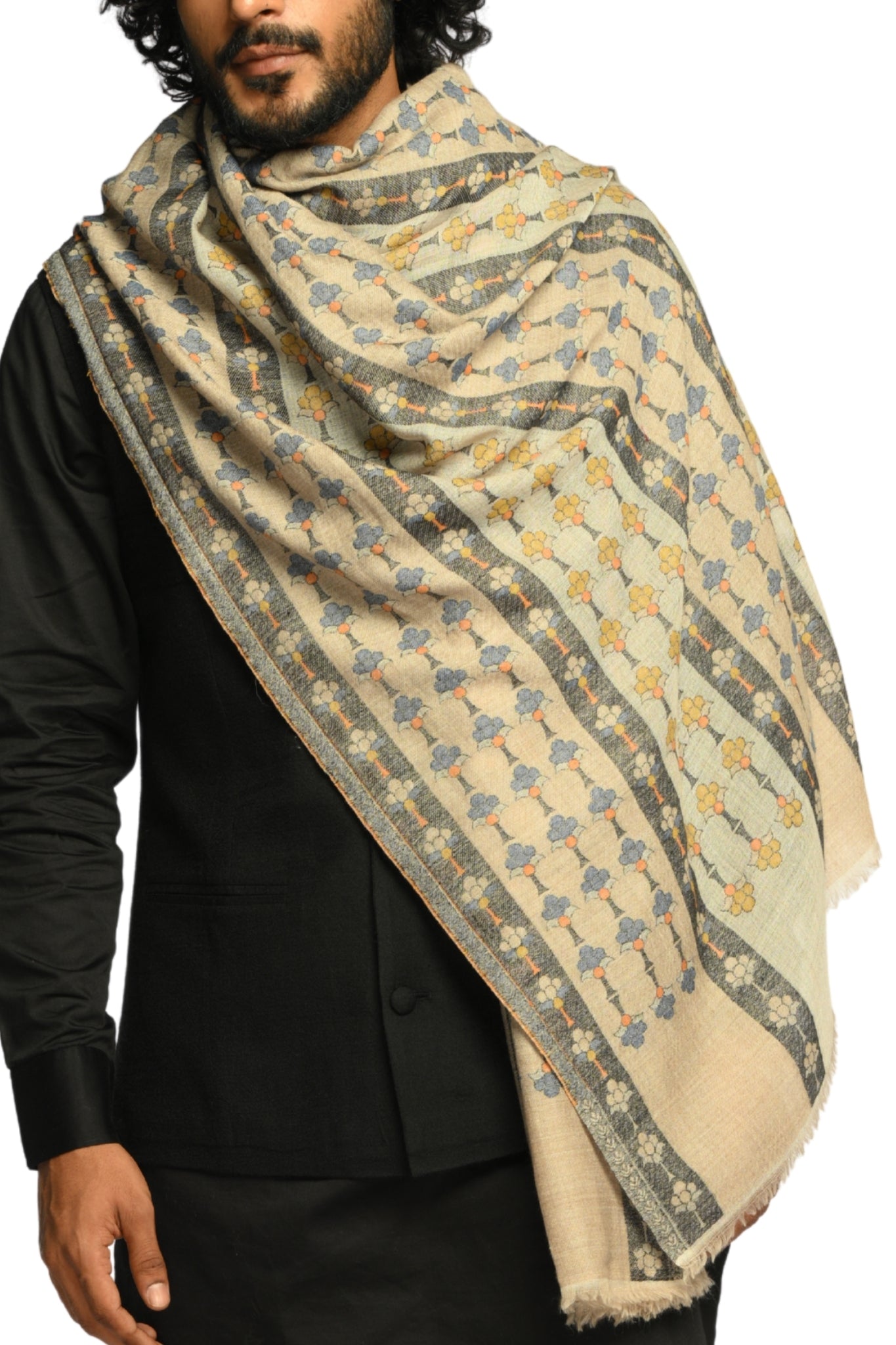 Taroob Kaani Garden Contemporary Shawl