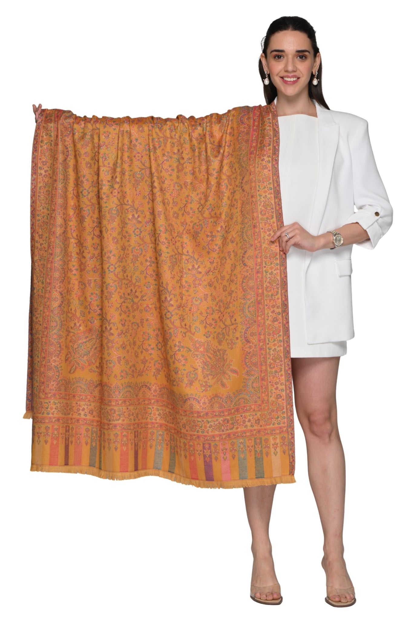 Faux Pashmina Antique Kaani Shawl – Women's | Taroob