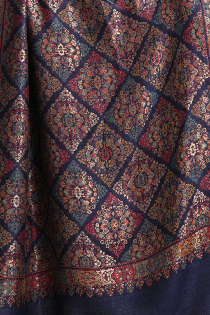 Taroob Royal Kashmiri Resham Reversible Shawl