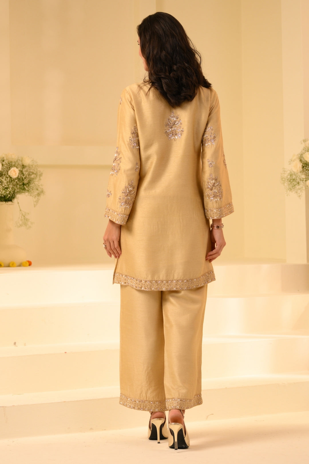 Taroob Royal Zardozi Hand Embellished Kurta Set