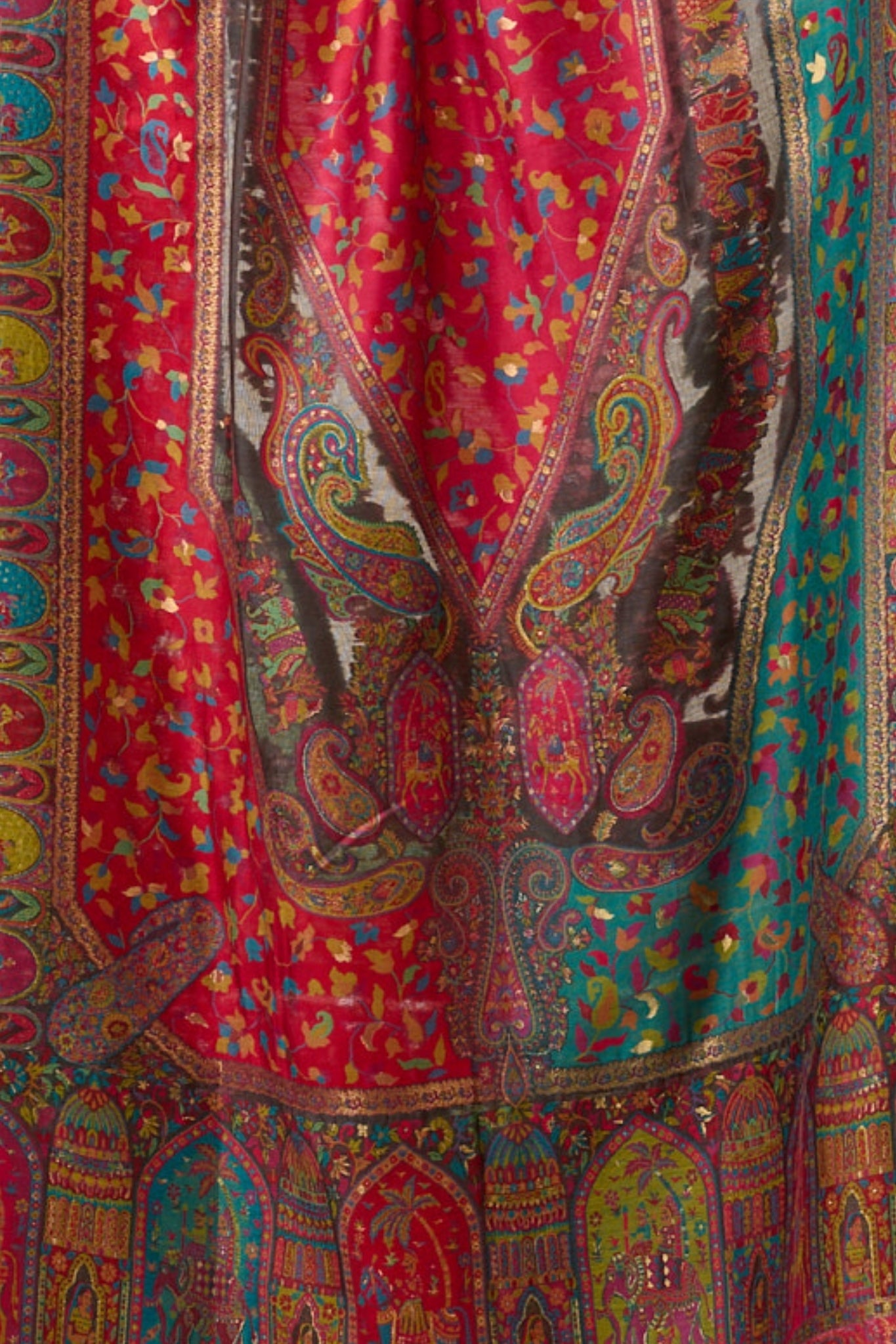 Taroob Silk Baraat Mughal Kaani Shawl