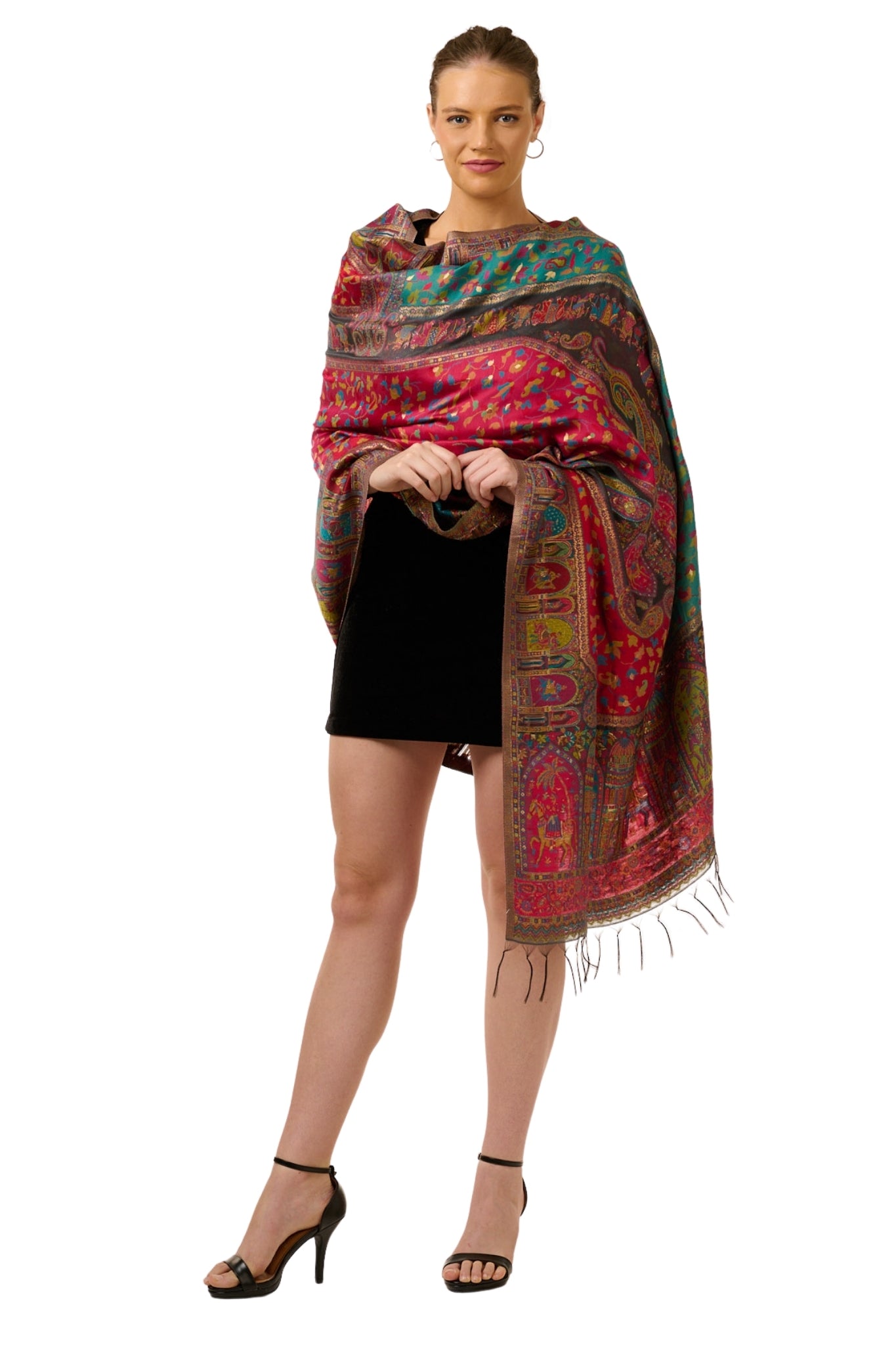 Taroob Silk Baraat Mughal Kaani Shawl