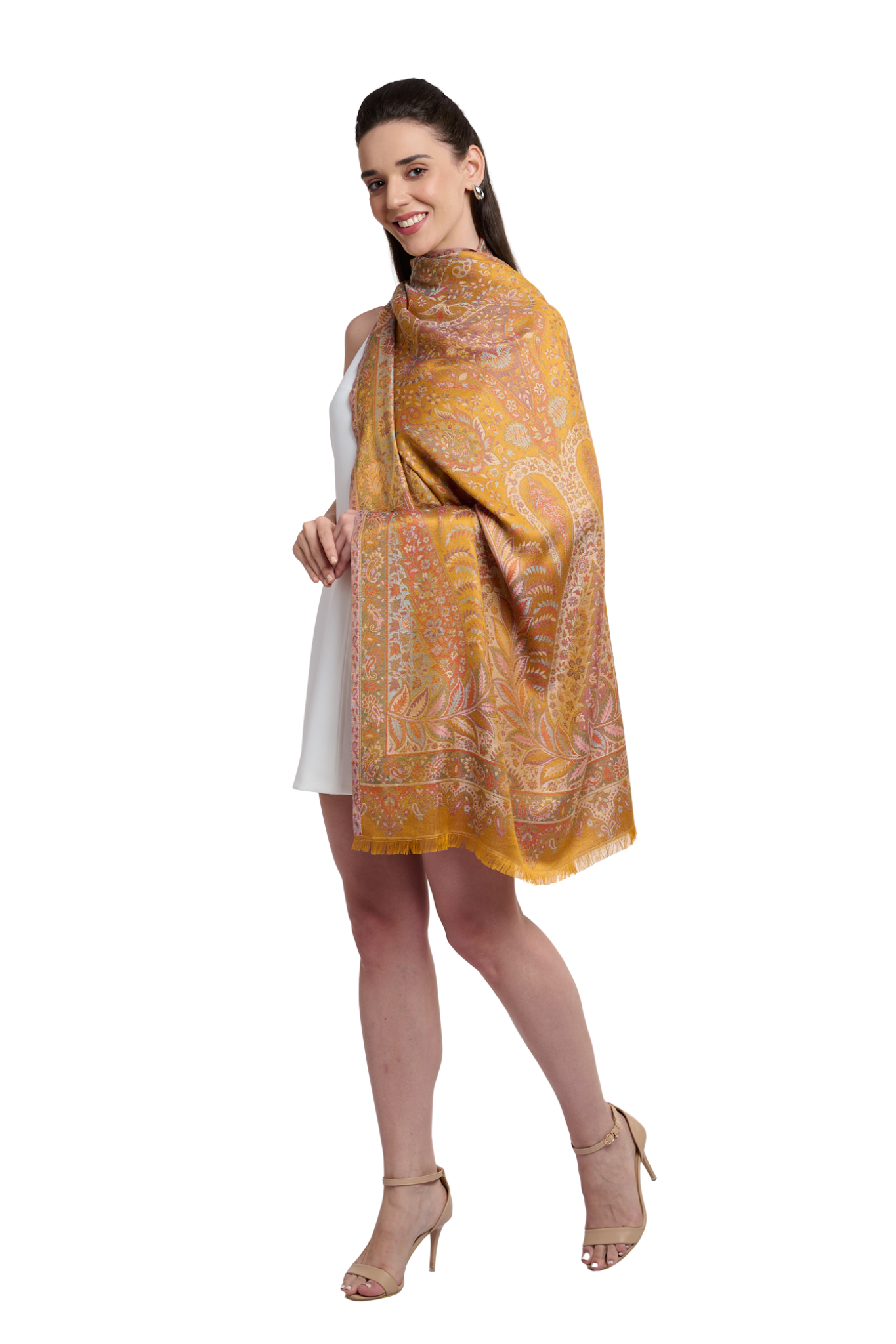 Taroob Women's Soft Silk Jamawar Shawl