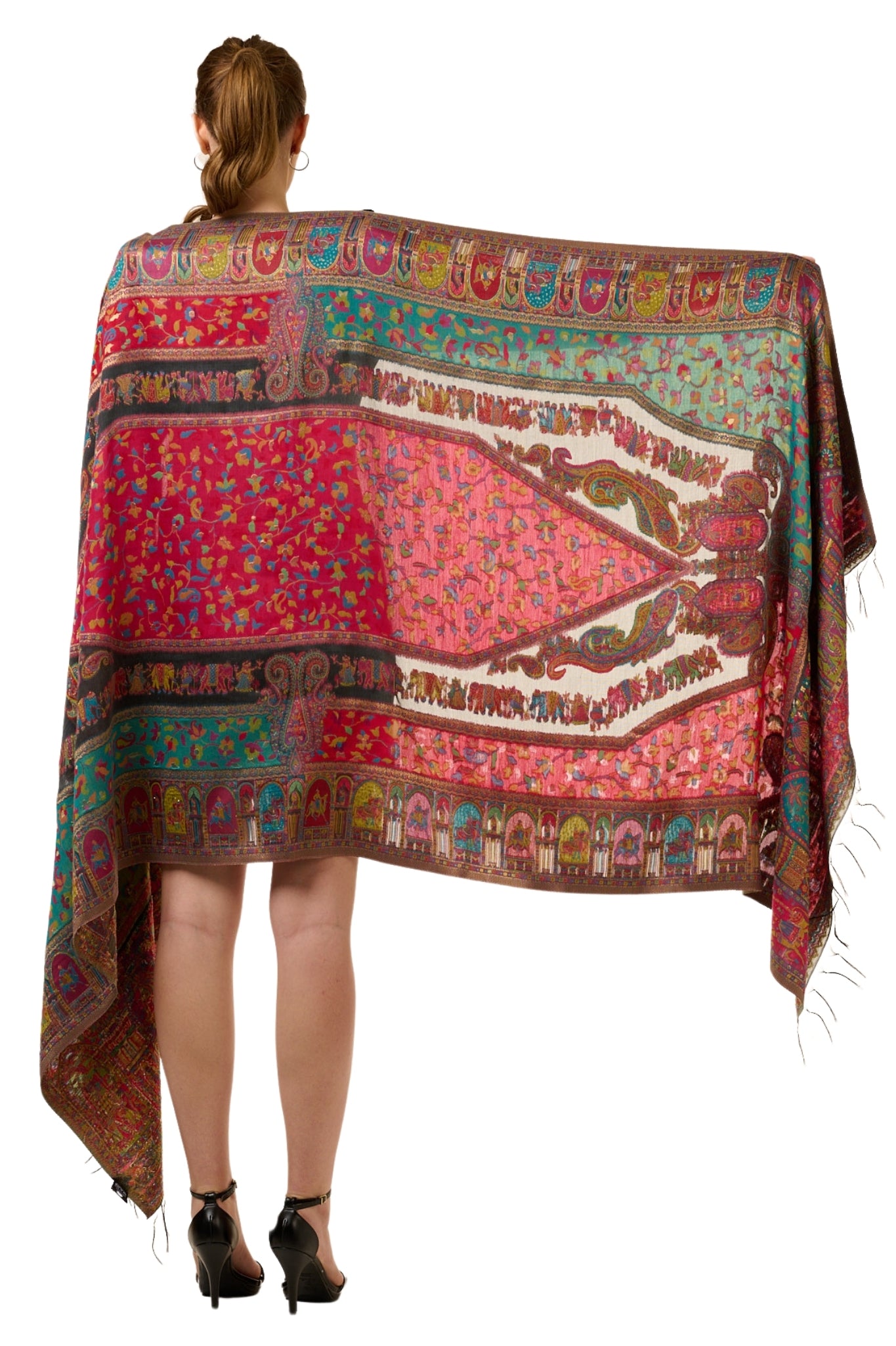 Taroob Silk Baraat Mughal Kaani Shawl