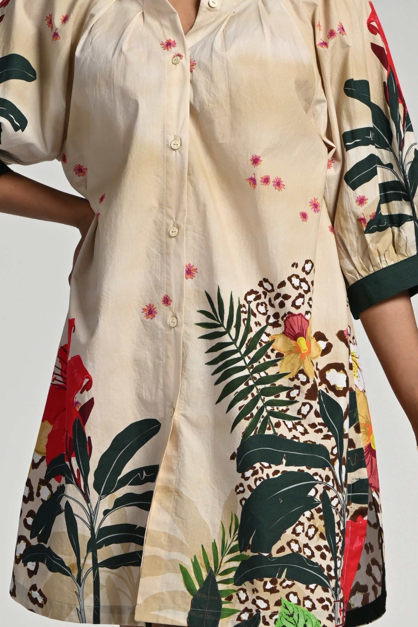 Taroob Jungle Rhapsody Cotton Dress