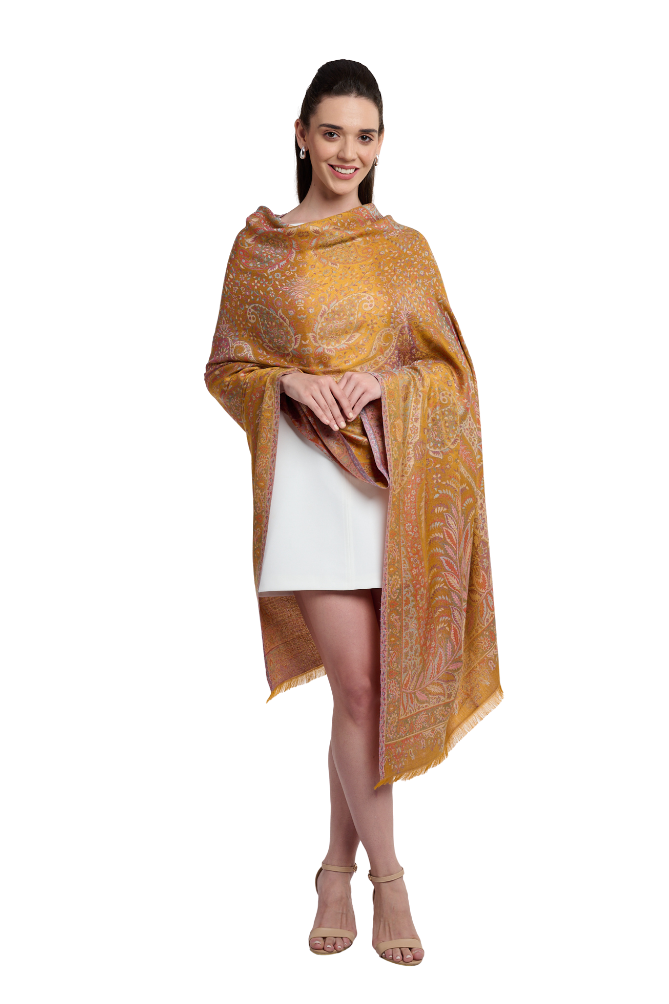 Taroob Women's Soft Silk Jamawar Shawl