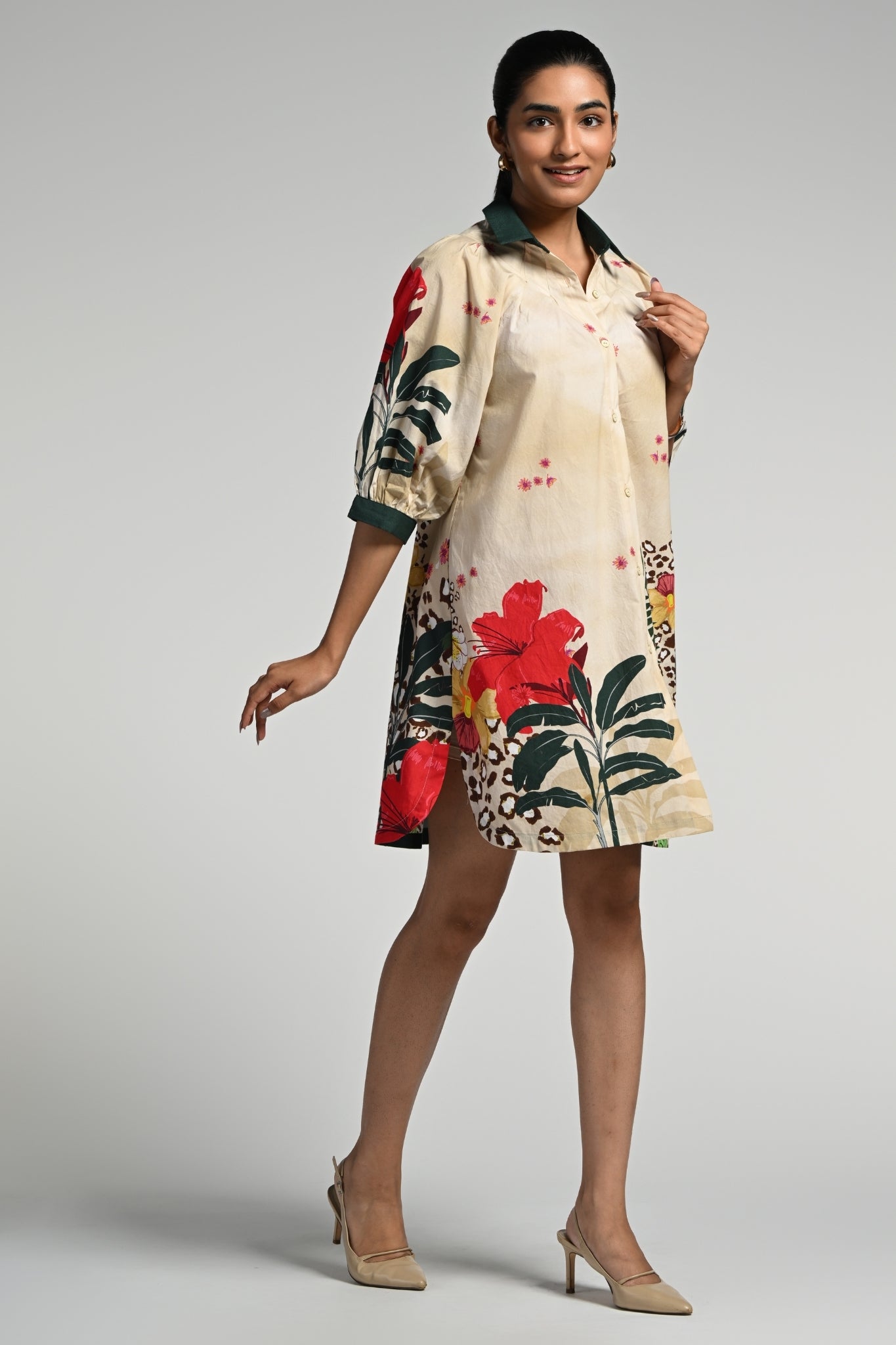 Taroob Jungle Rhapsody Cotton Dress