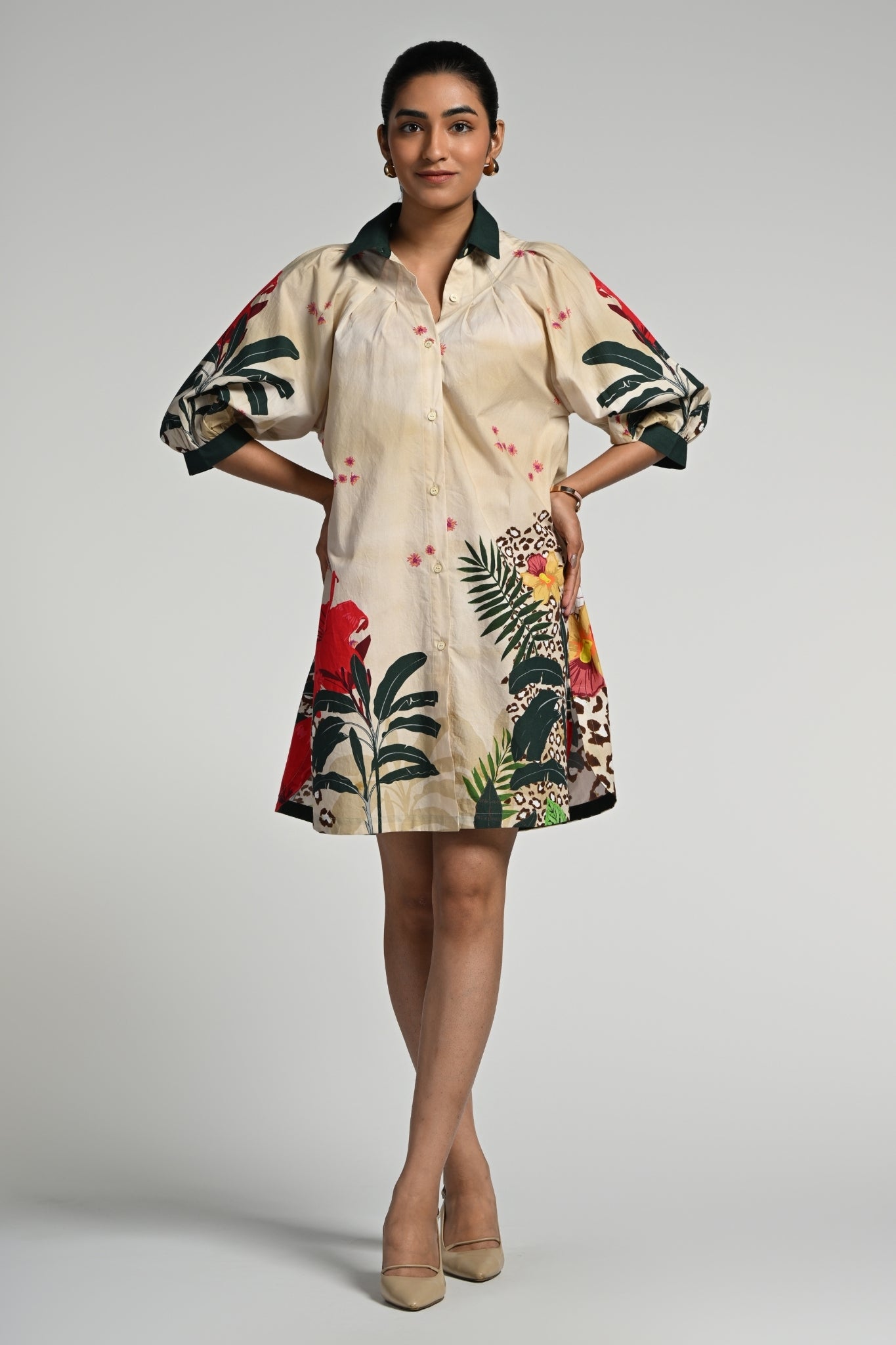 Taroob Jungle Rhapsody Cotton Dress