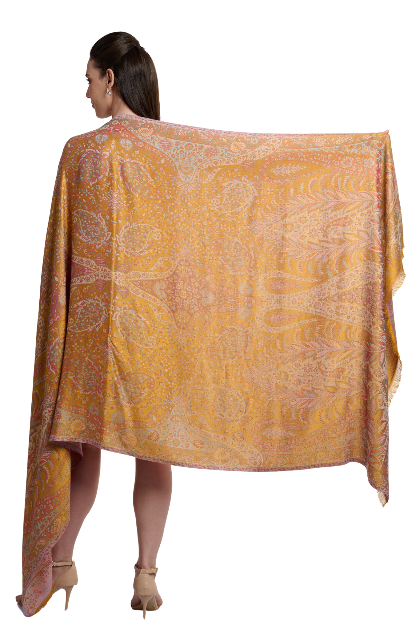 Taroob Women's Soft Silk Jamawar Shawl