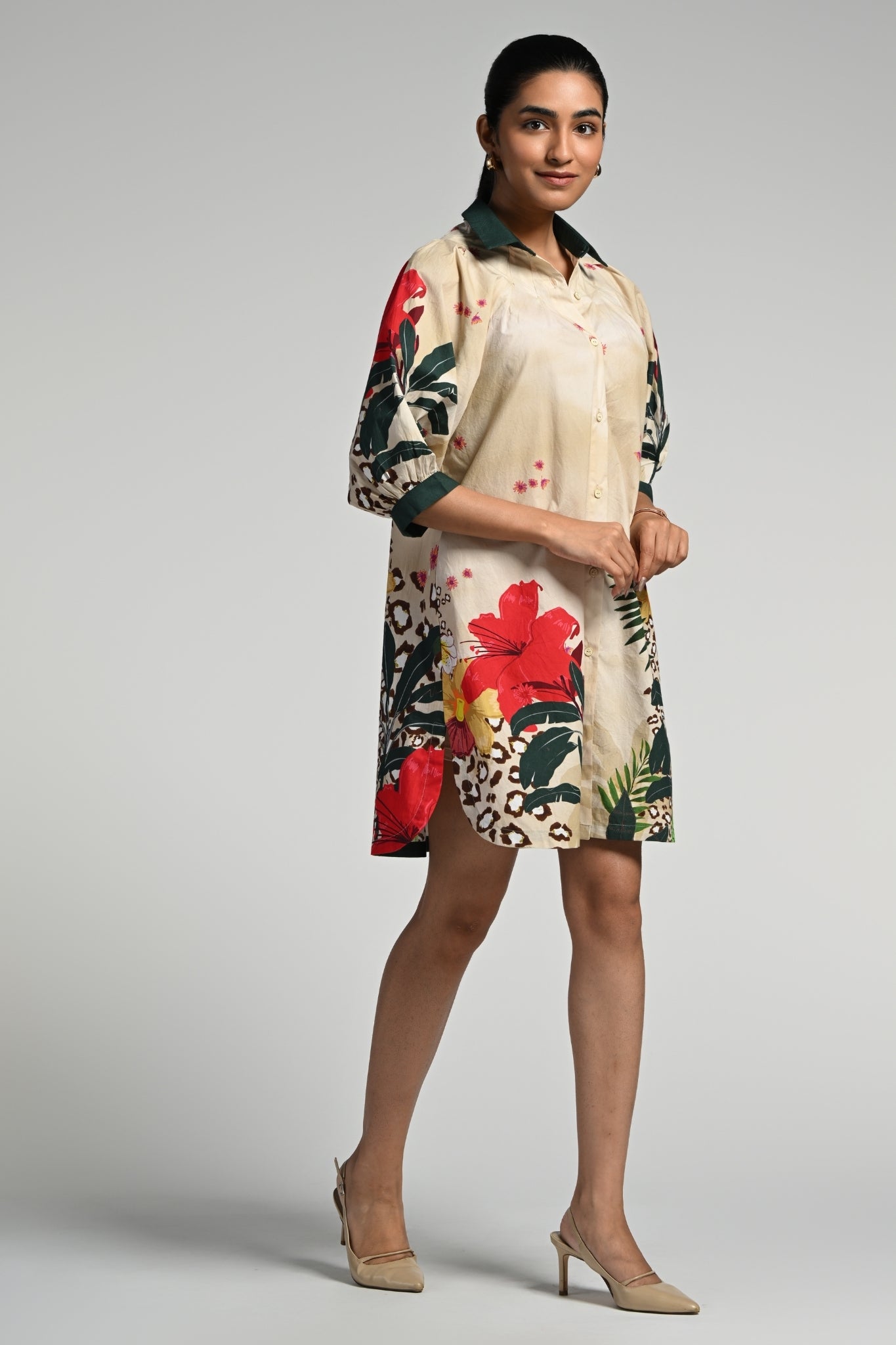 Taroob Jungle Rhapsody Cotton Dress