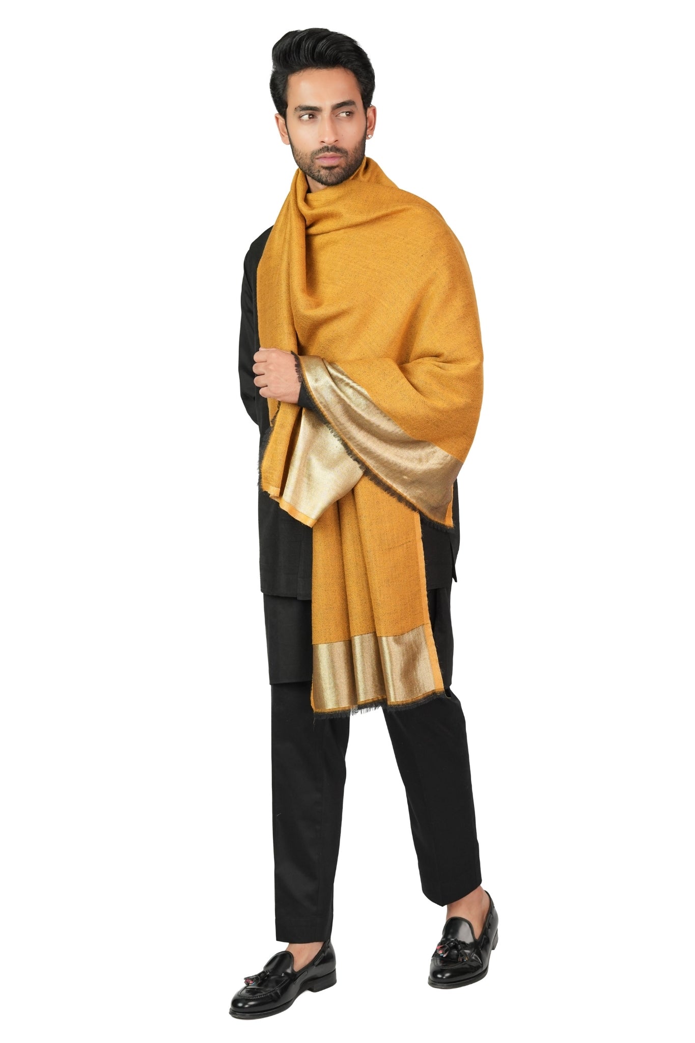 Taroob Solid Glitz Resham Stole