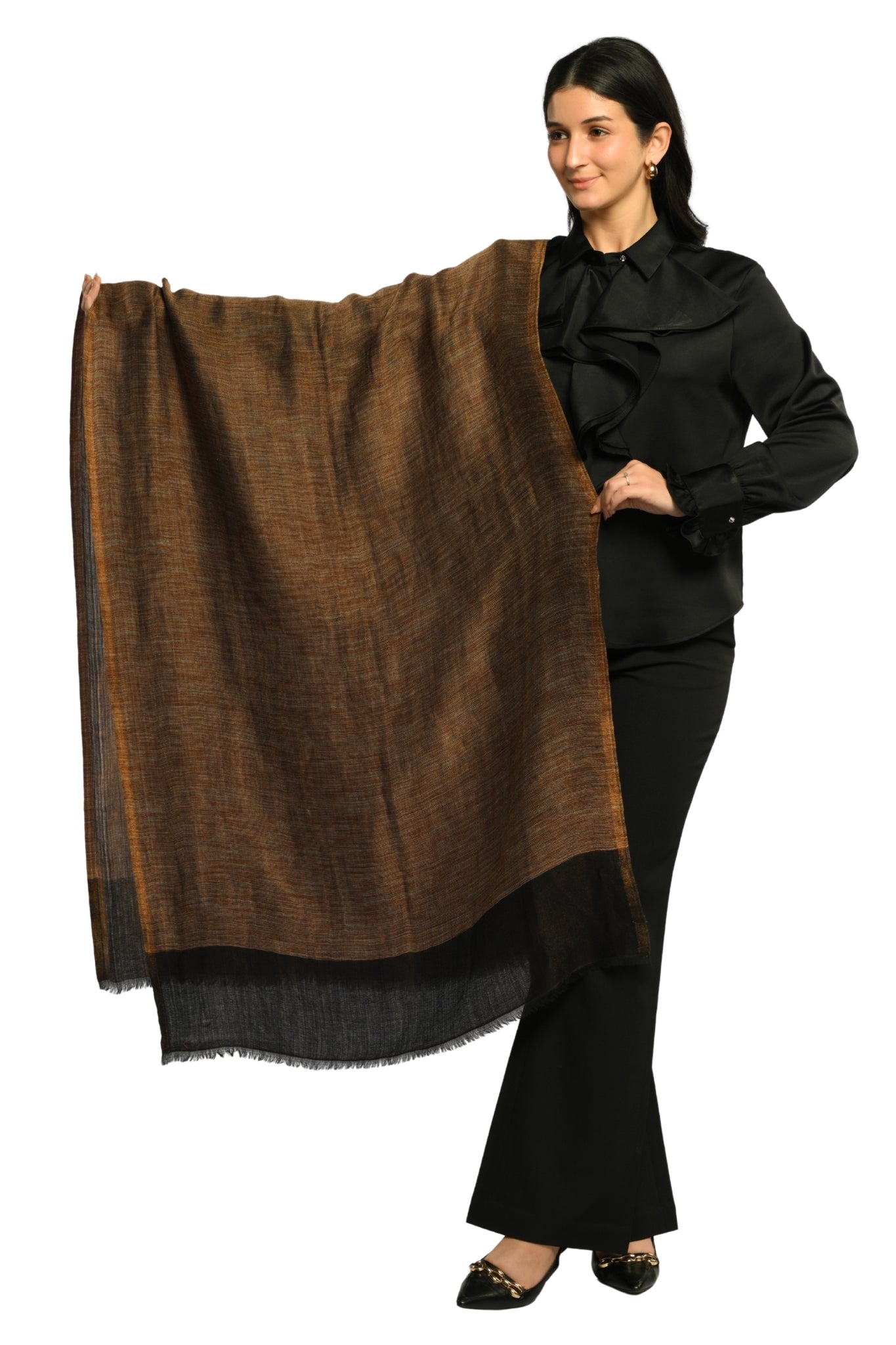 Taroob Wool Metallic Whisper Stole