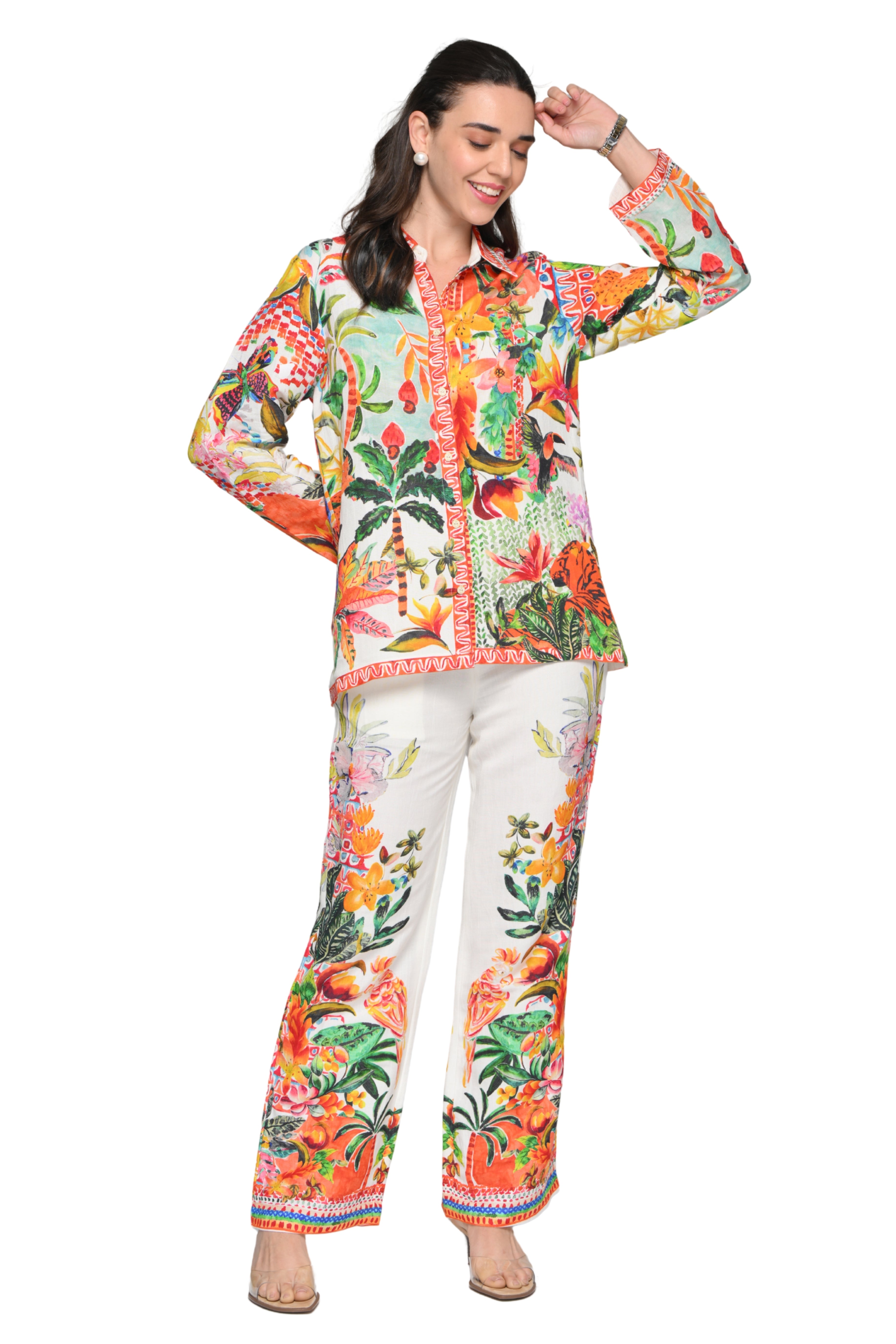 Taroob Enchanted Savannah Linen Co-ord Set