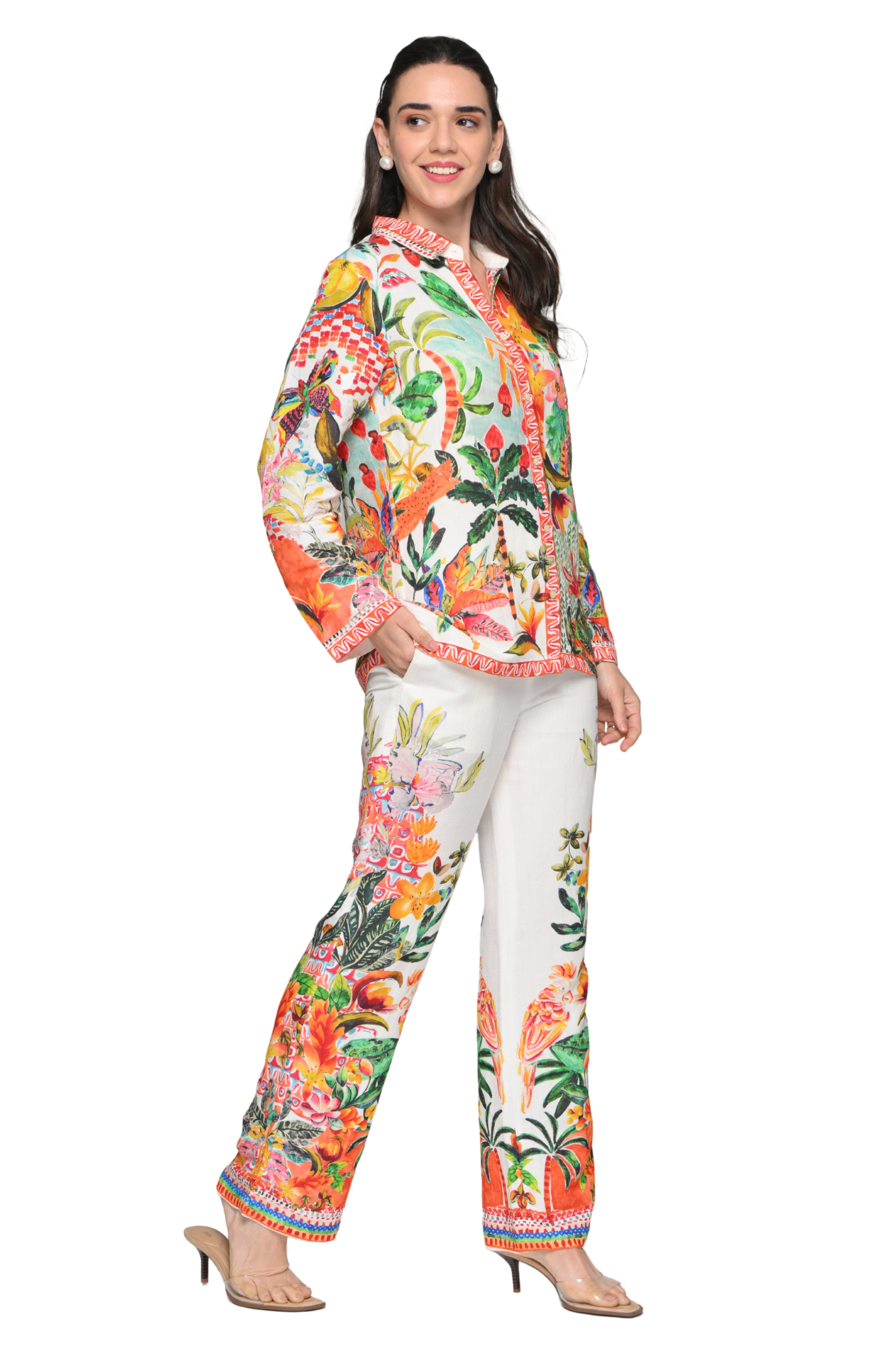 Taroob Enchanted Savannah Linen Co-ord Set