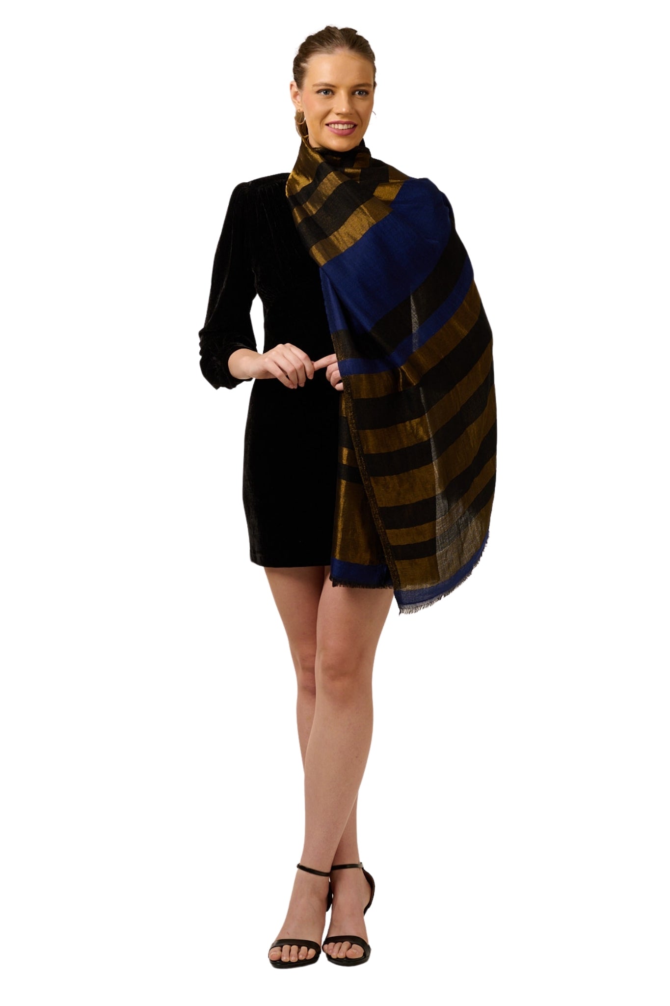 Taroob Uber Rich Wool Zari Stole