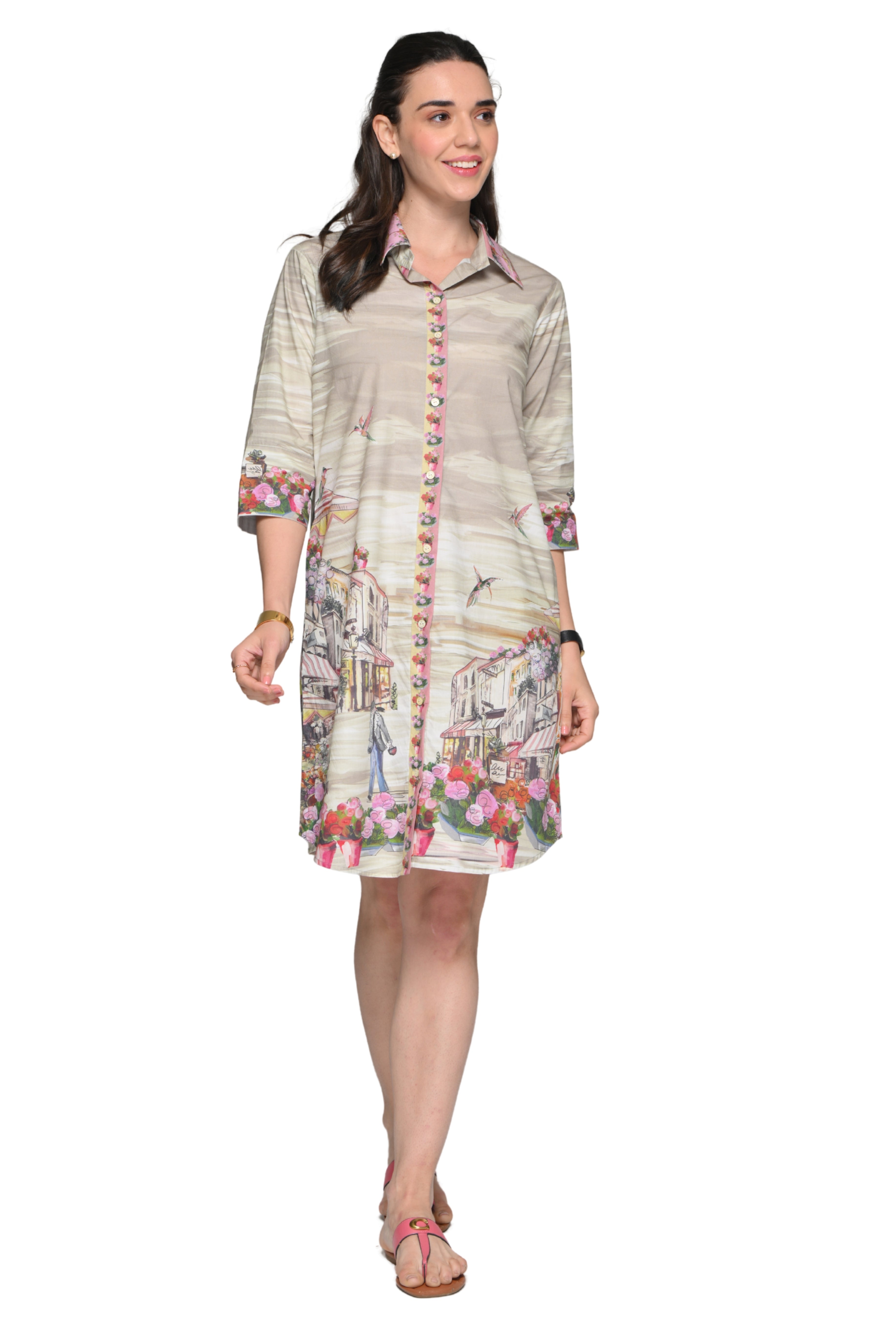 Taroob Riviera Fruits Middi Dress