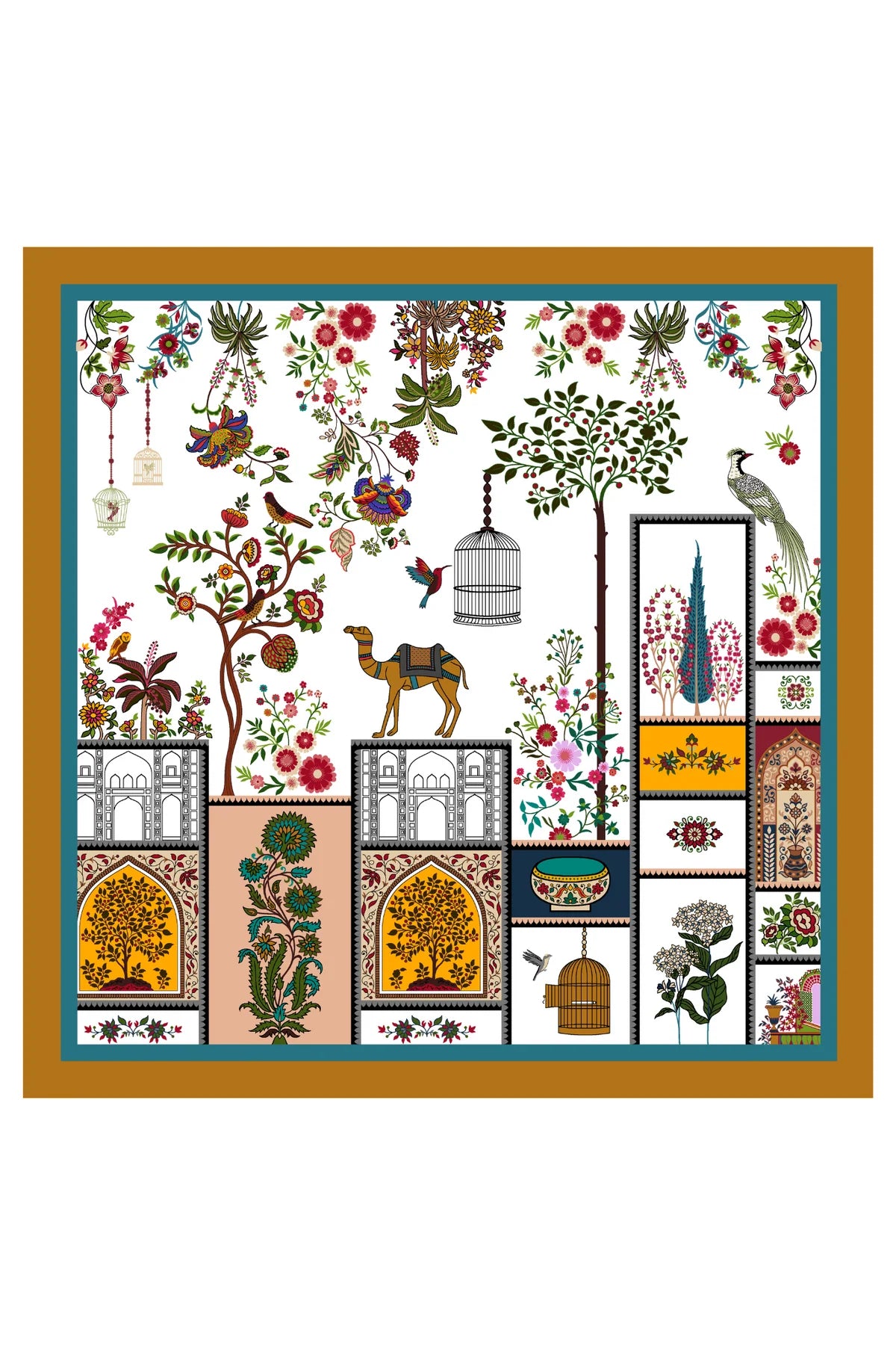 Taroob Couple Gift Set of Fine Wool Stole for Her & Poket Square for Him