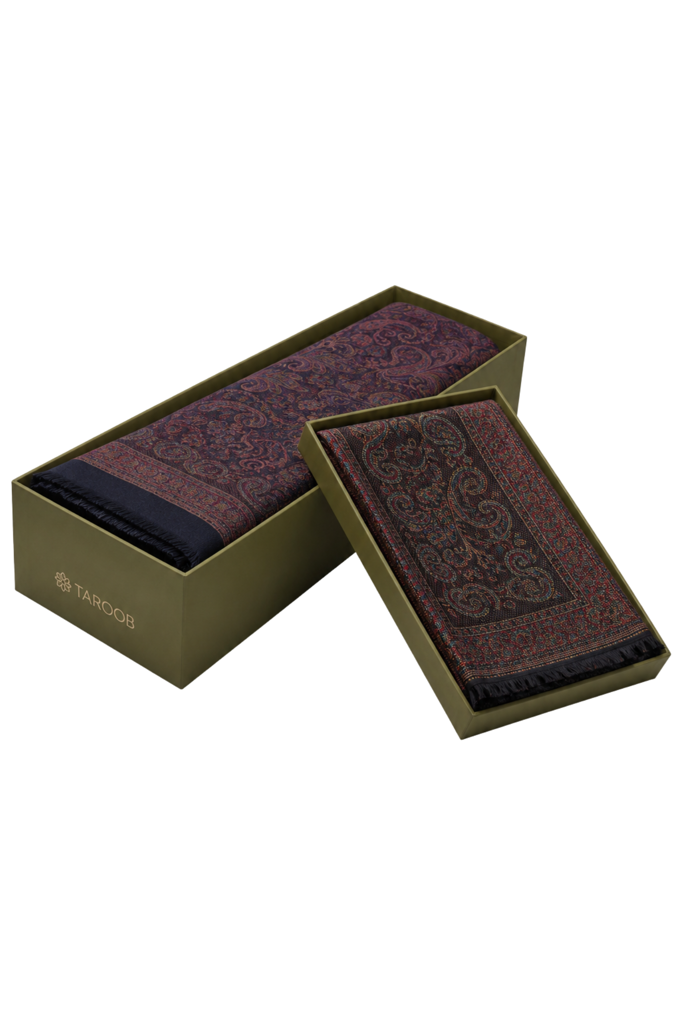 Taroob Gift Set of Silk Jamawar Stole & Pocket Square in UAE