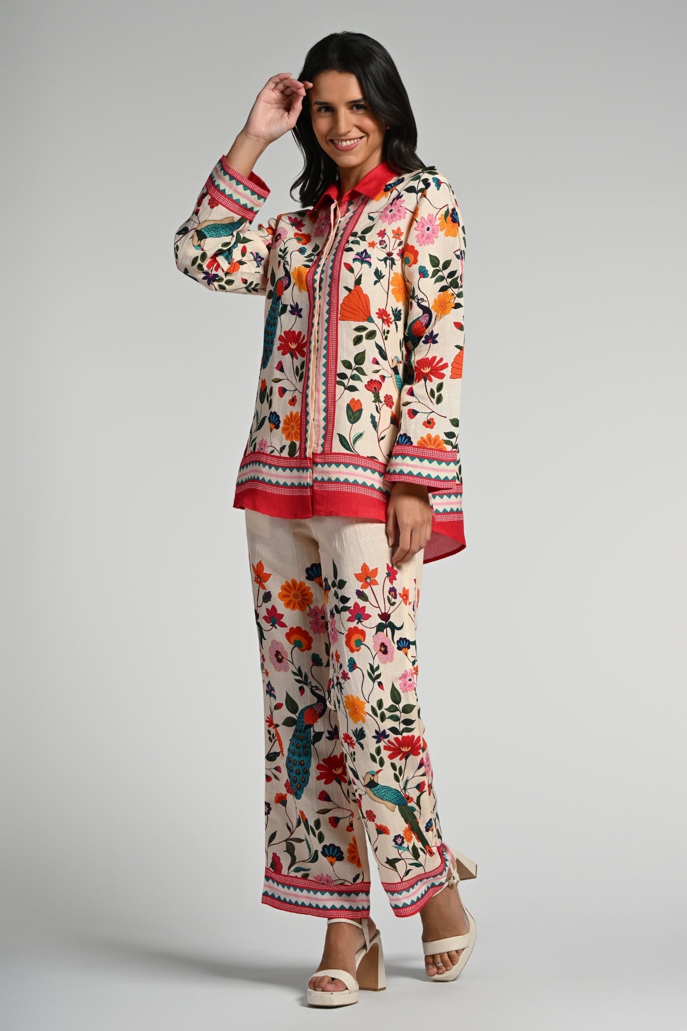 Taroob Bageecha Linen Co-ord Set