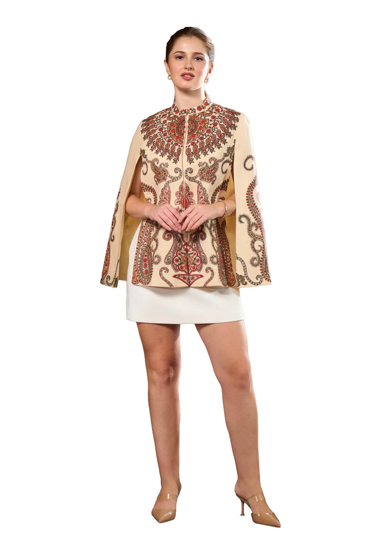 Taroob Kashmiri Sozni Garland Cape