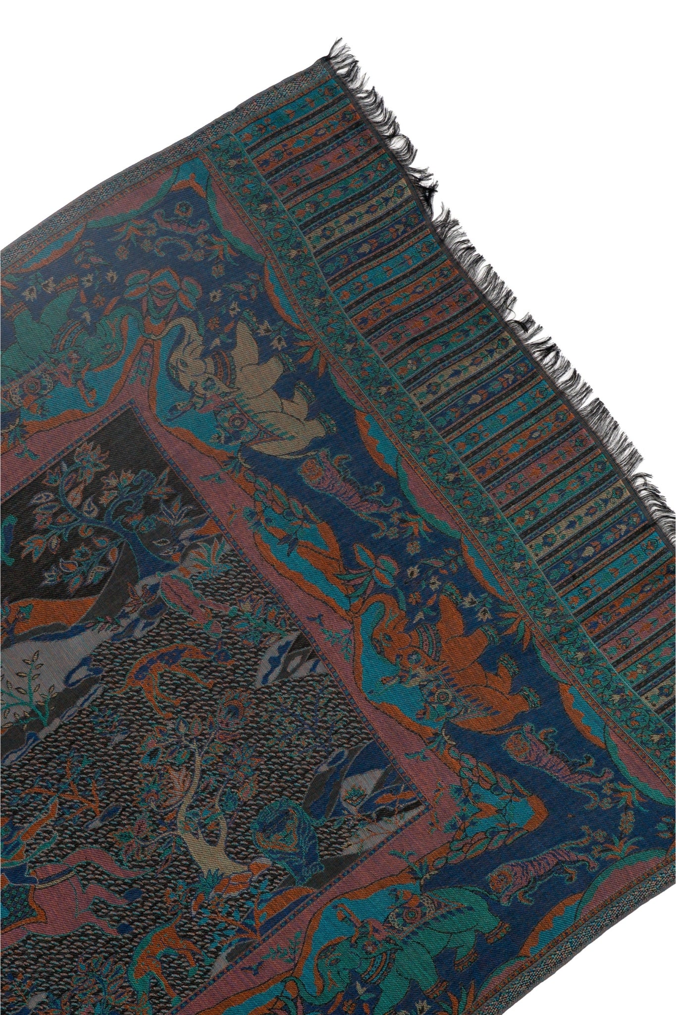 Taroob Raj-Shikara Silk Jamawar Stole