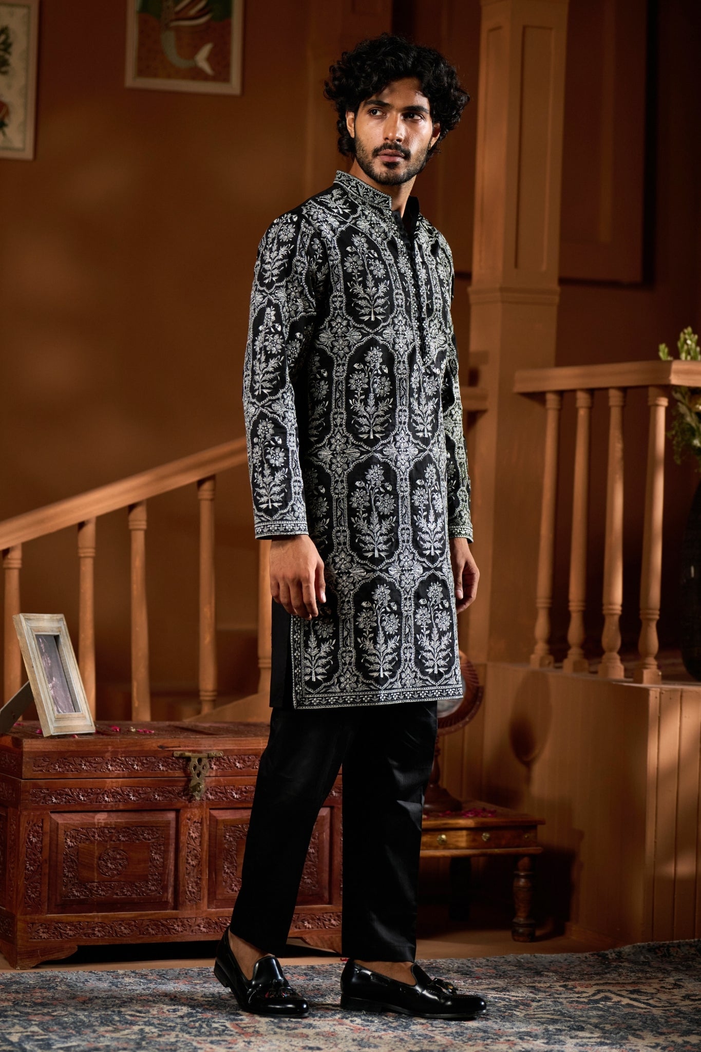 Taroob Kashidakari Embroidered Kurta Pajama Set