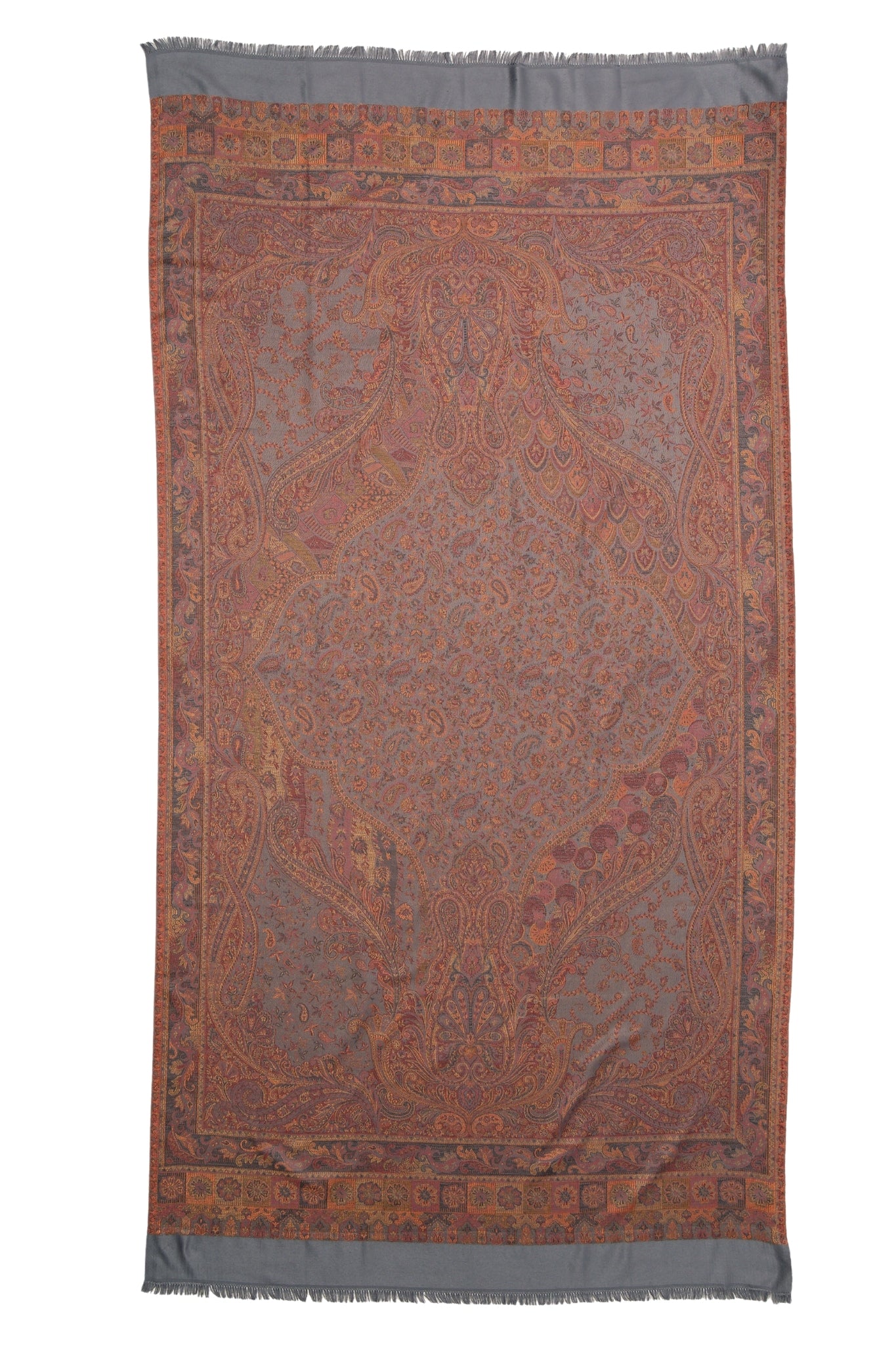 Taroob Faux Pashmina Antique Jamawar Shawl