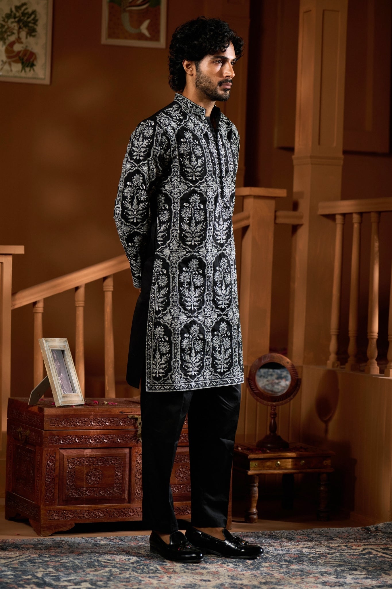 Taroob Kashidakari Embroidered Kurta Pajama Set